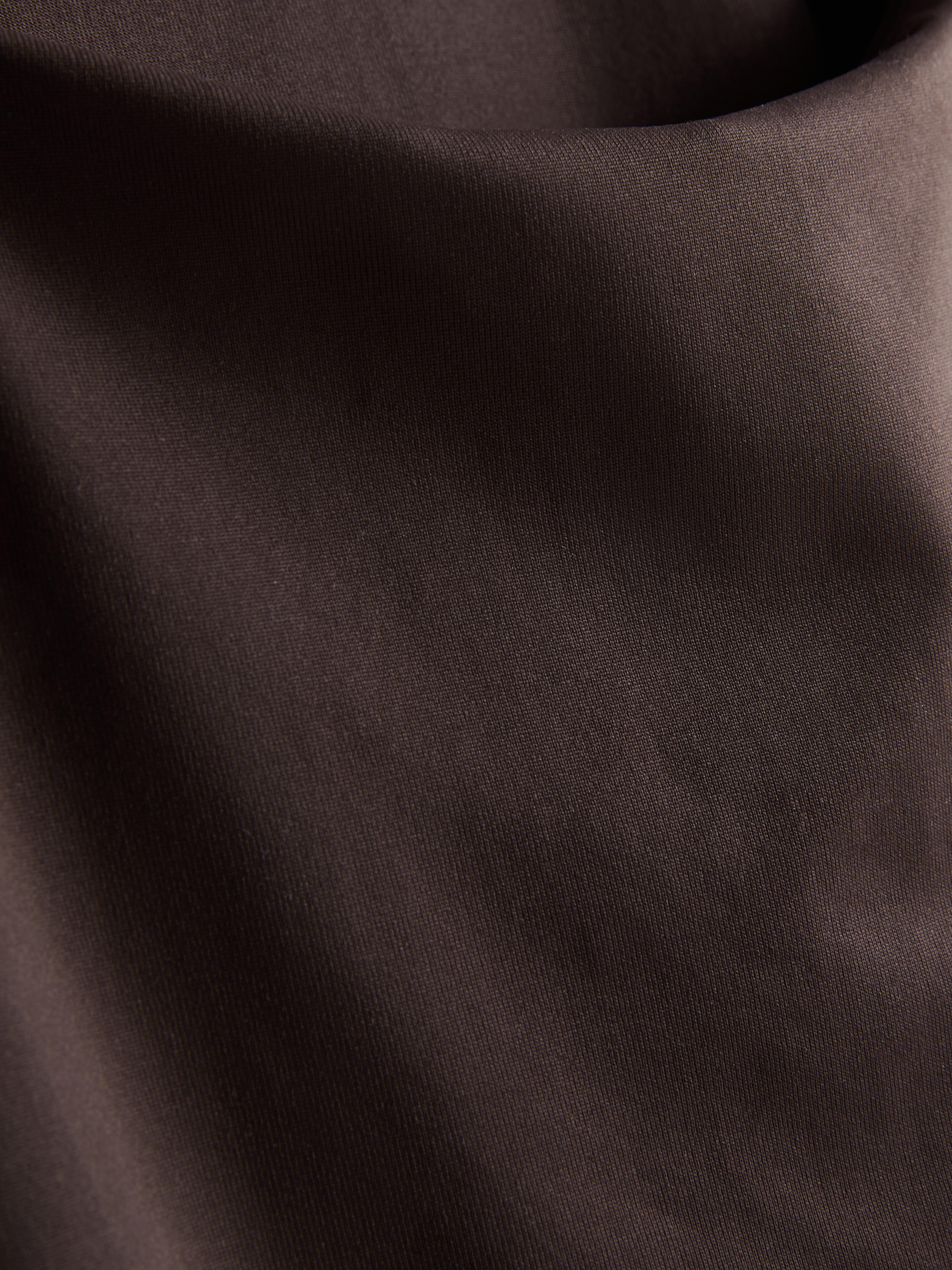 Square Neck Bodysuit - Chocolate