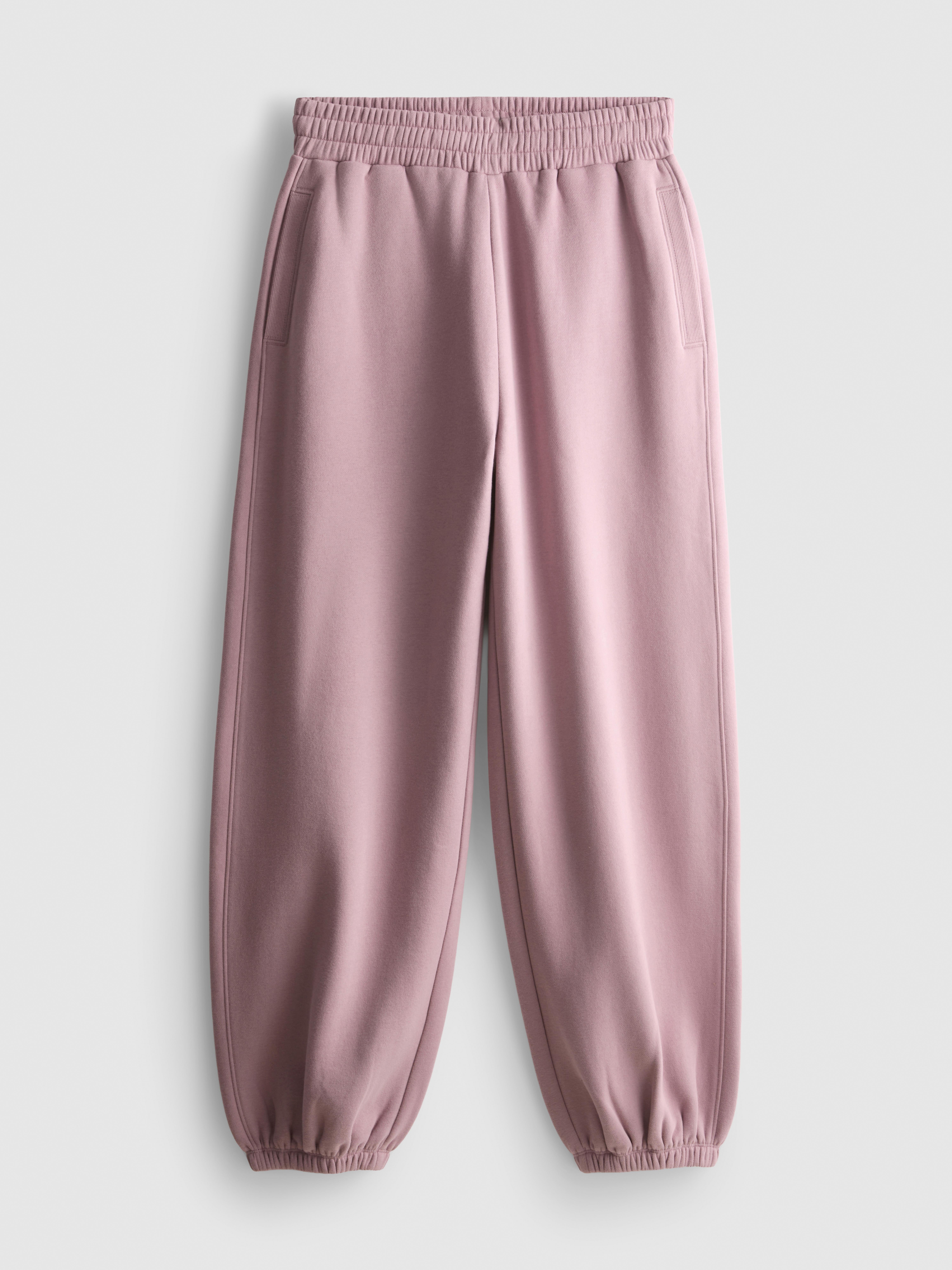 Cotton-Rich Relaxed Cuffed Joggers - Pink