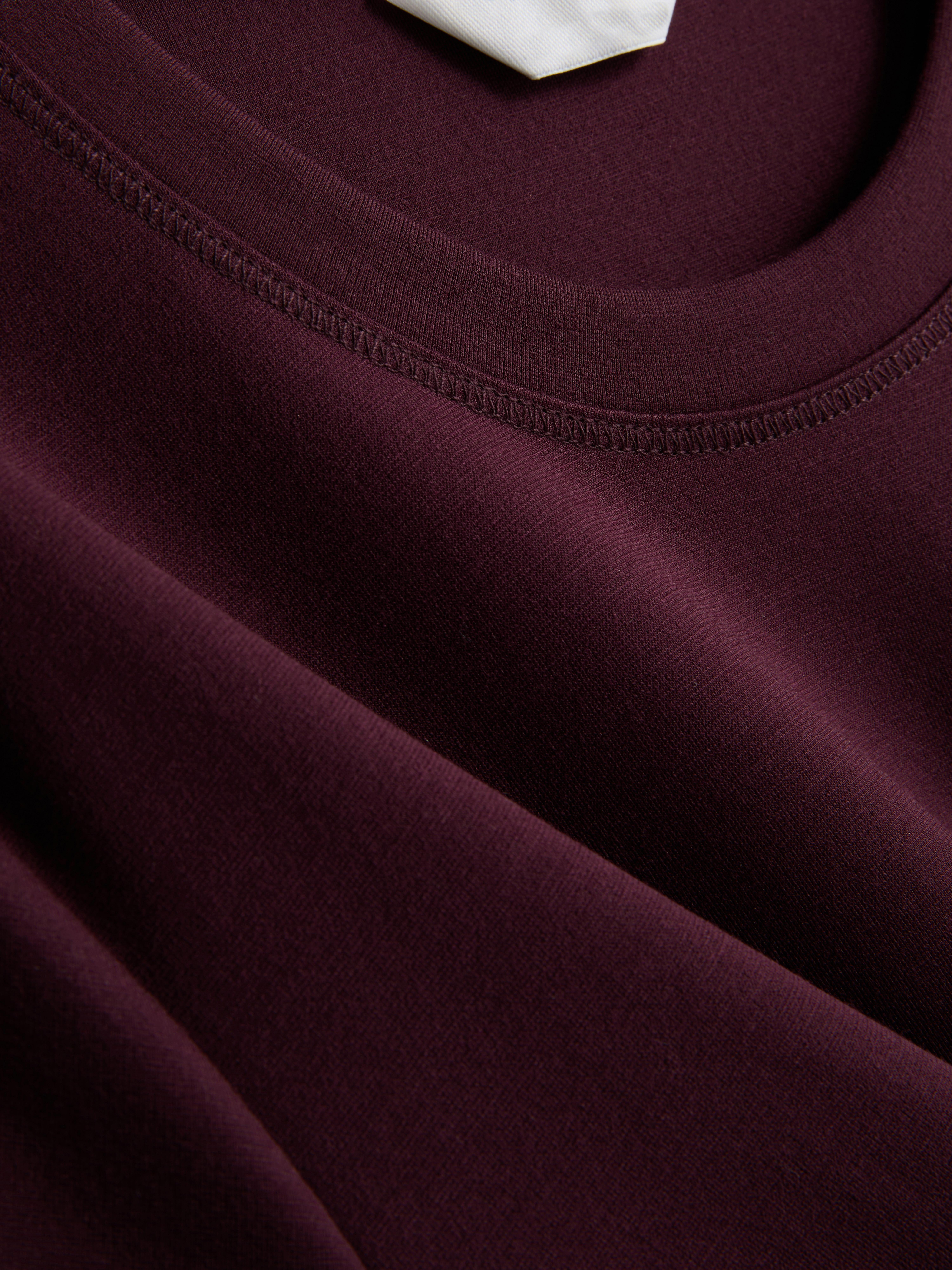 The Edit Ultimate Slim Fit Tee - Wine