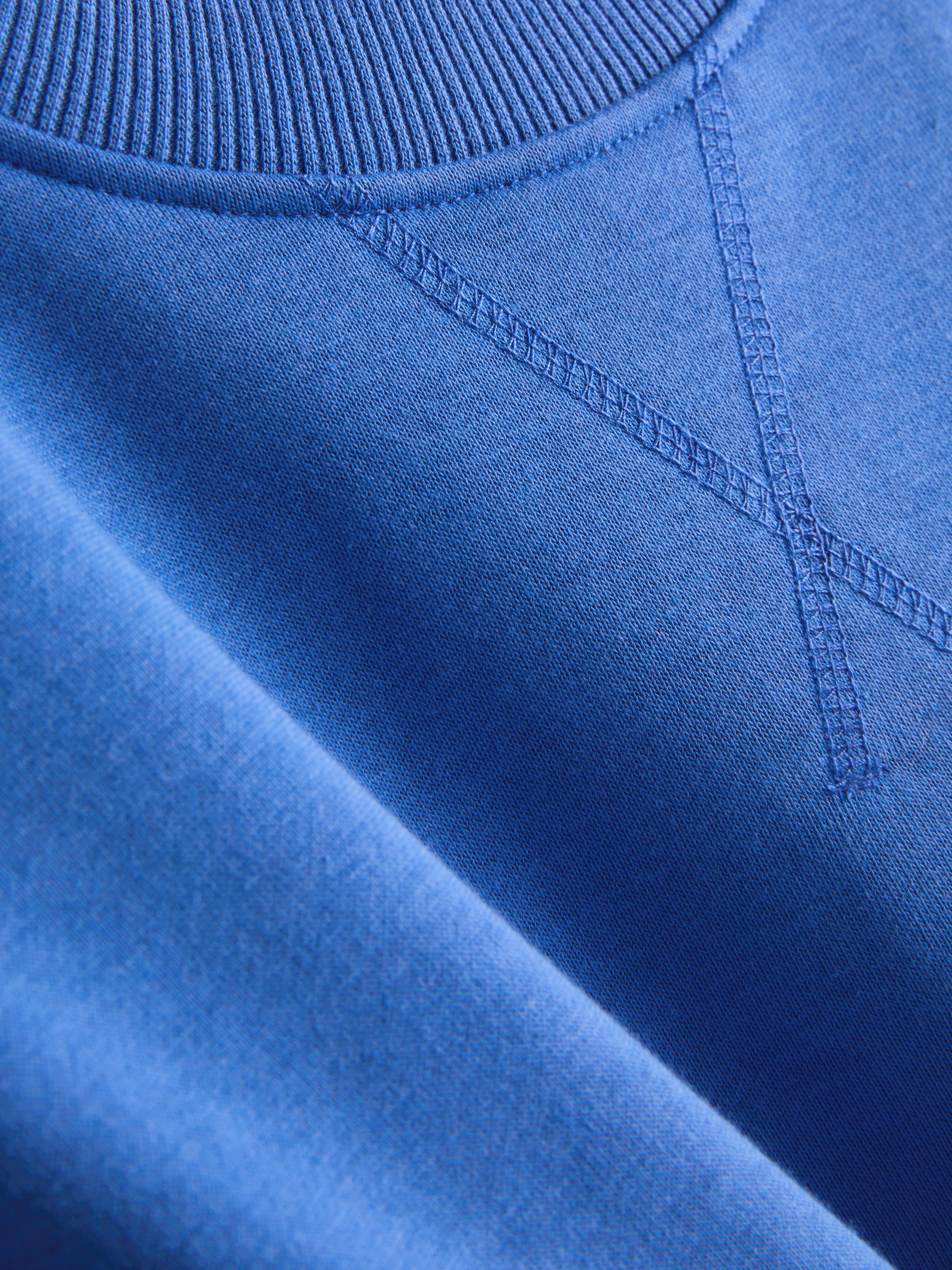 Dropped-Shoulder Airport Tee - Bright Blue