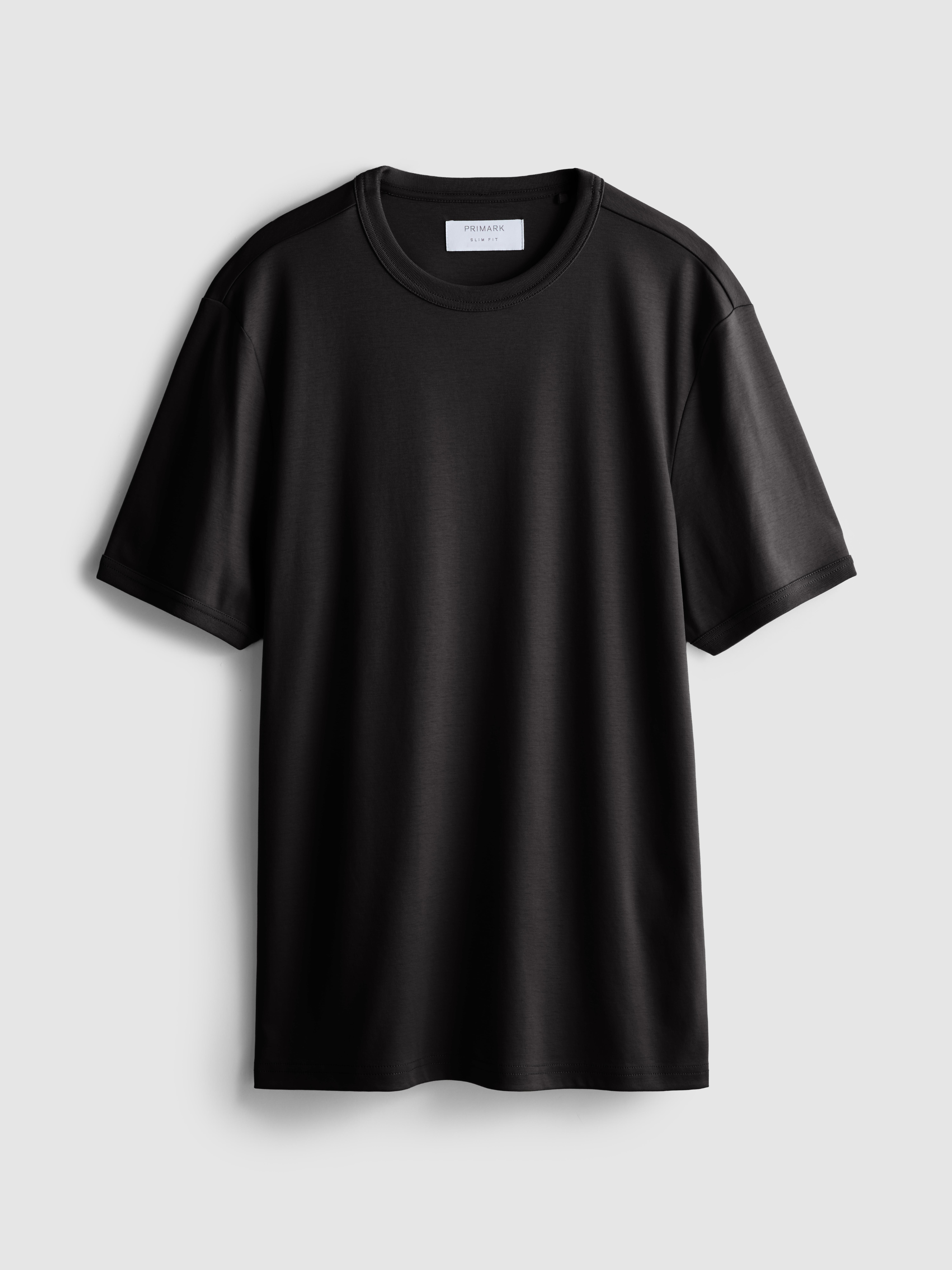 The Edit Mercerized Slim-Fit T-Shirt - Black