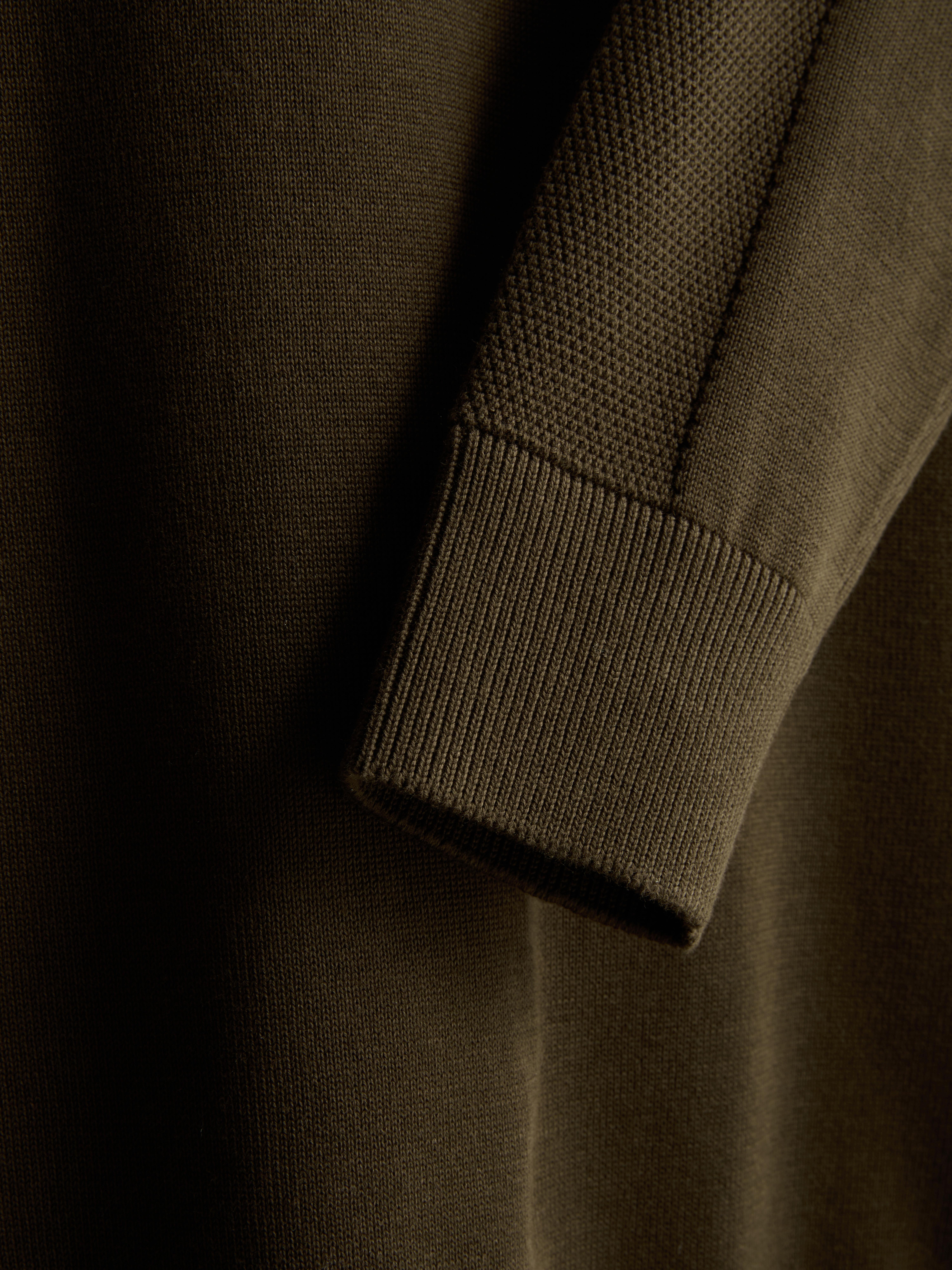 Quarter-Zip Sweater - Olive