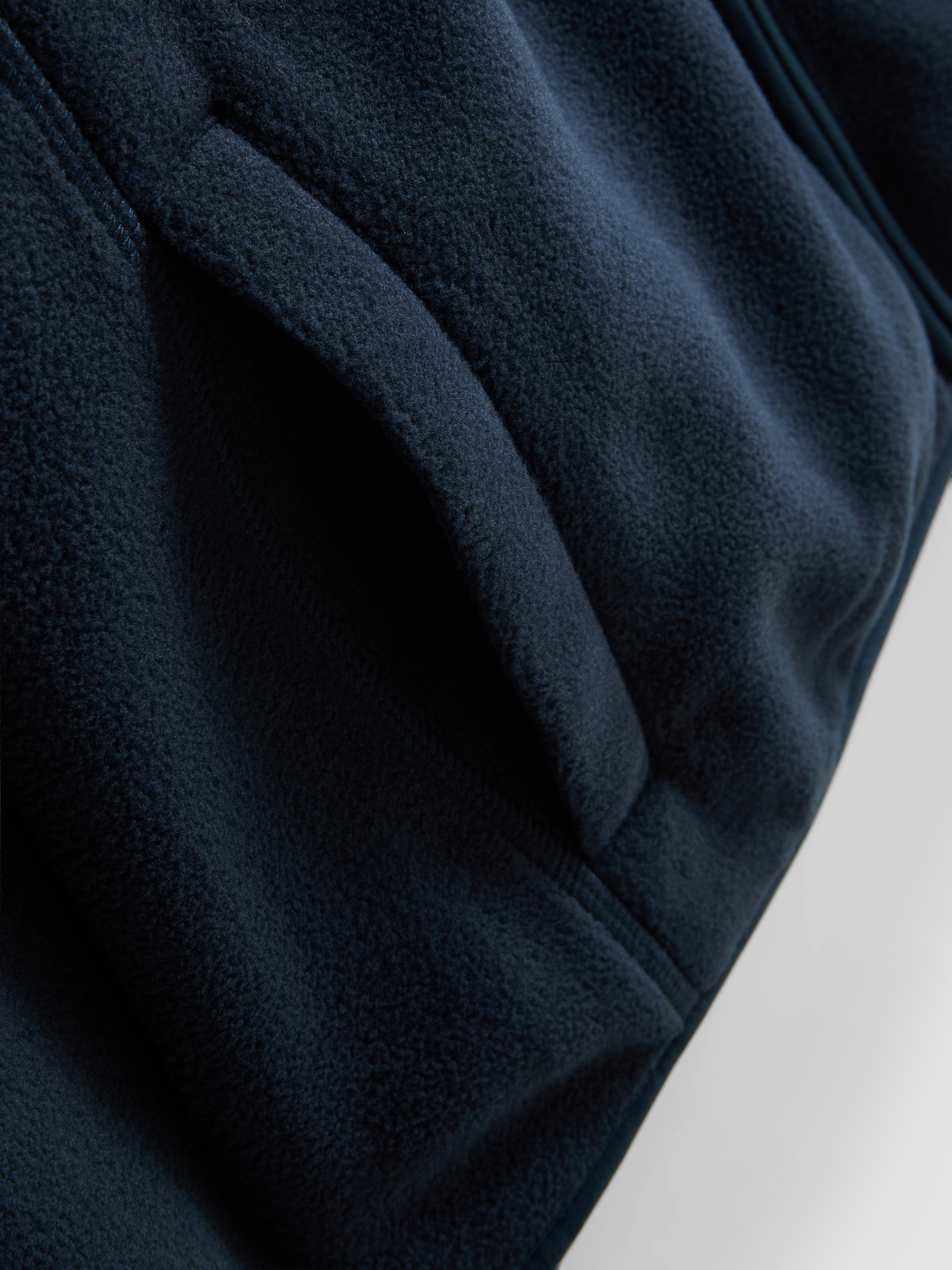 Zip-Up Fleece Jacket - Navy