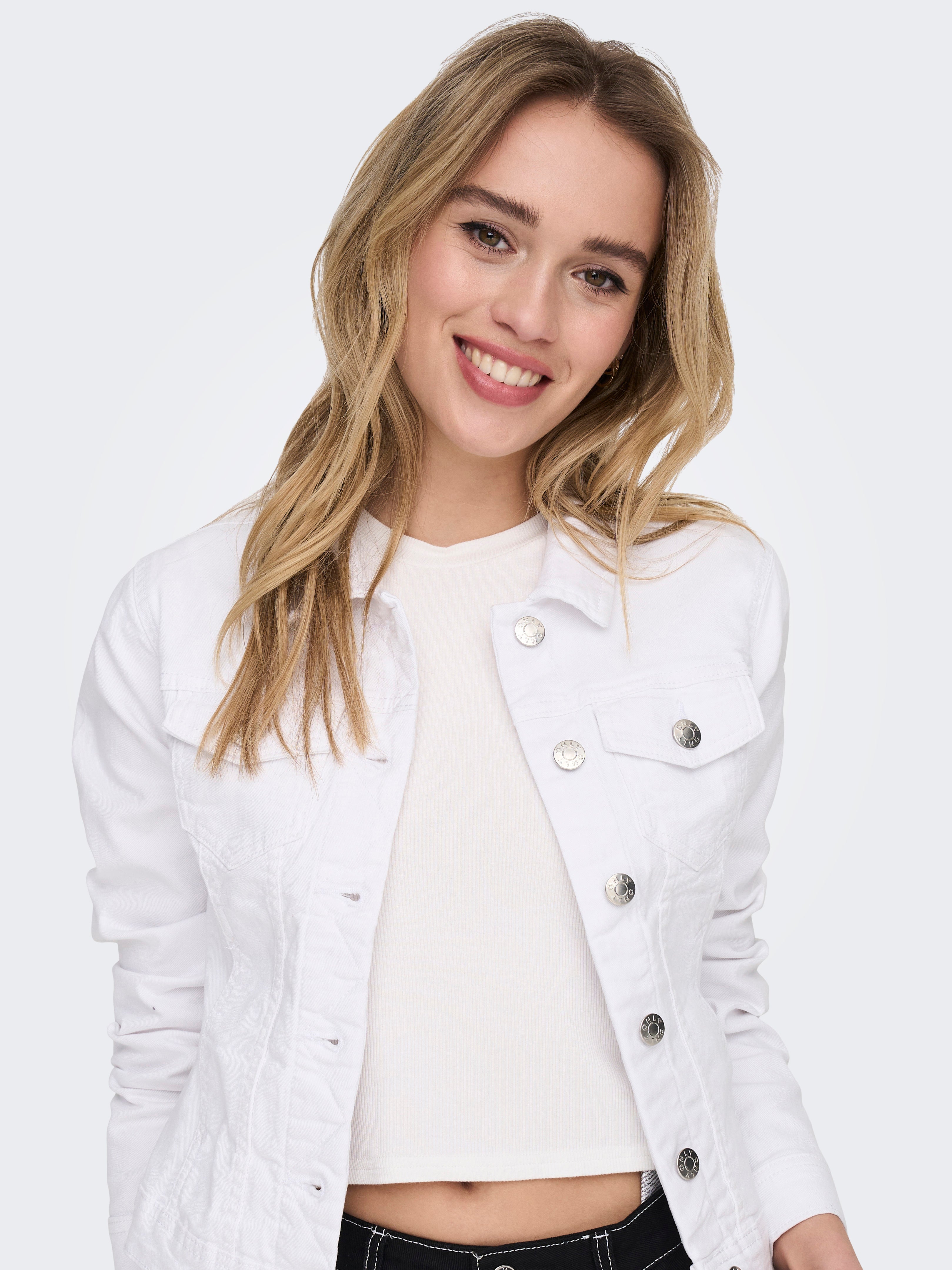 ONLWONDER Denim jacket White