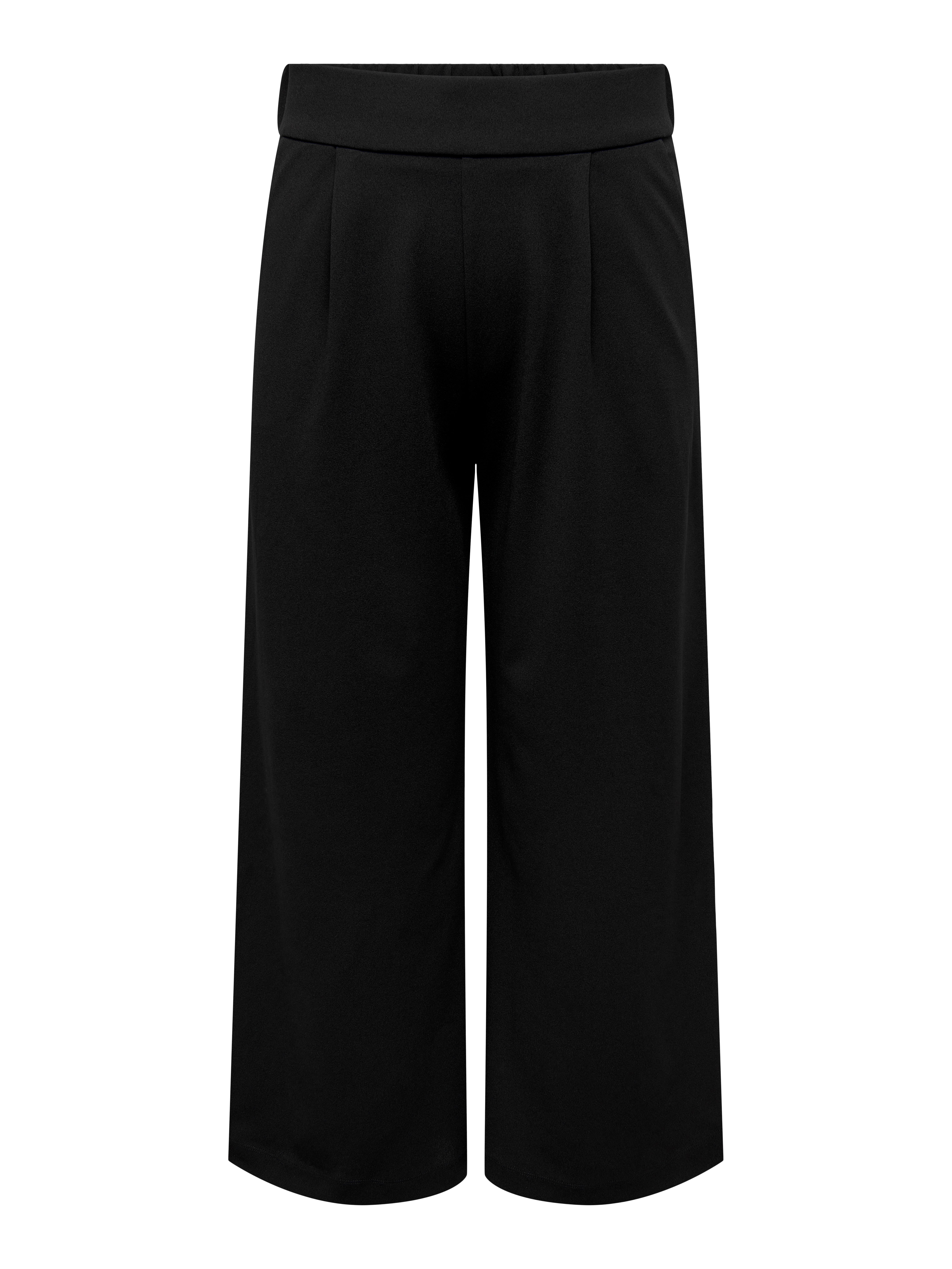 CARSTILLA Regular Fit Wide-leg trousers Black