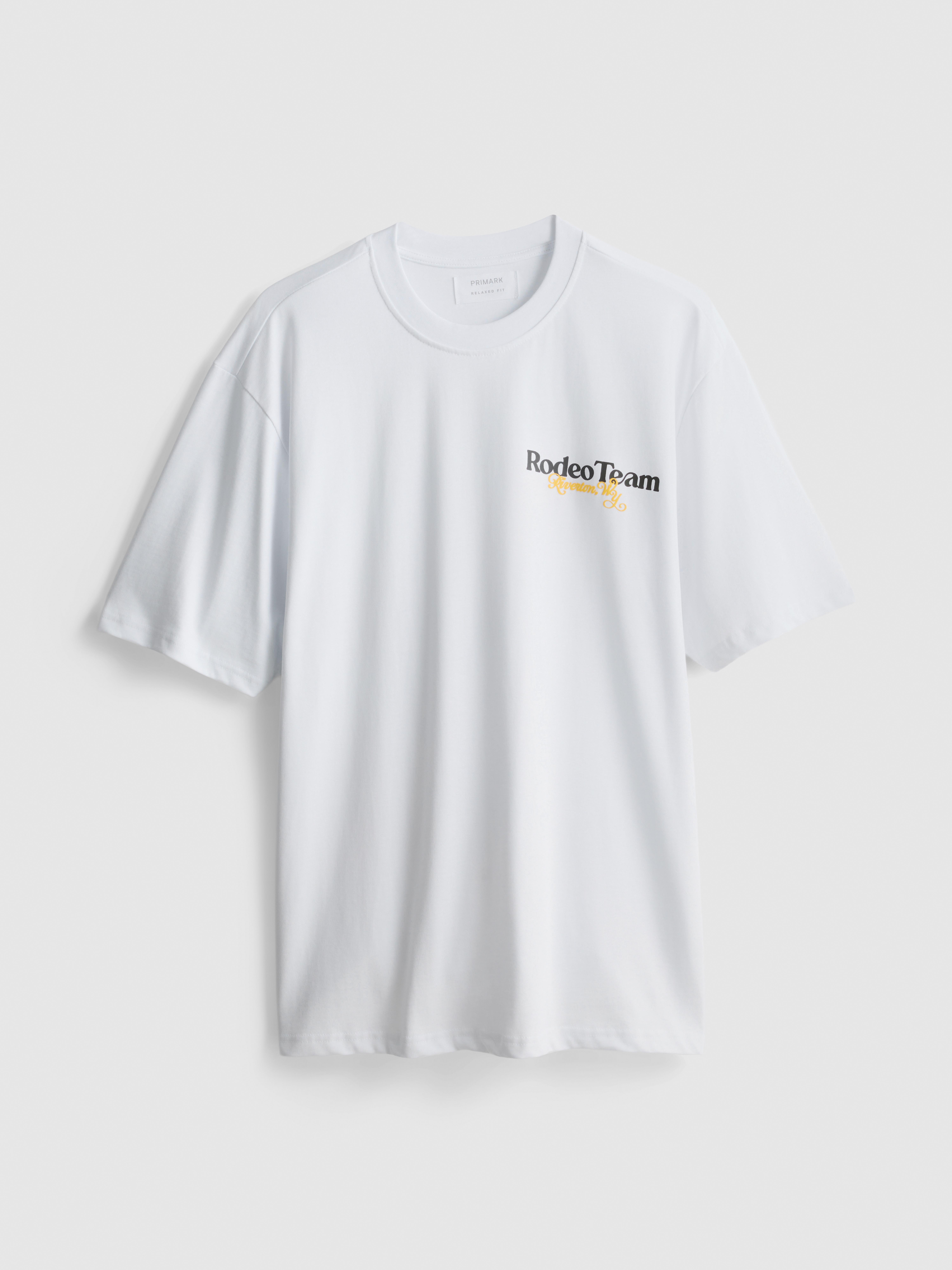 Pure Cotton Rodeo Graphic T-Shirt - White