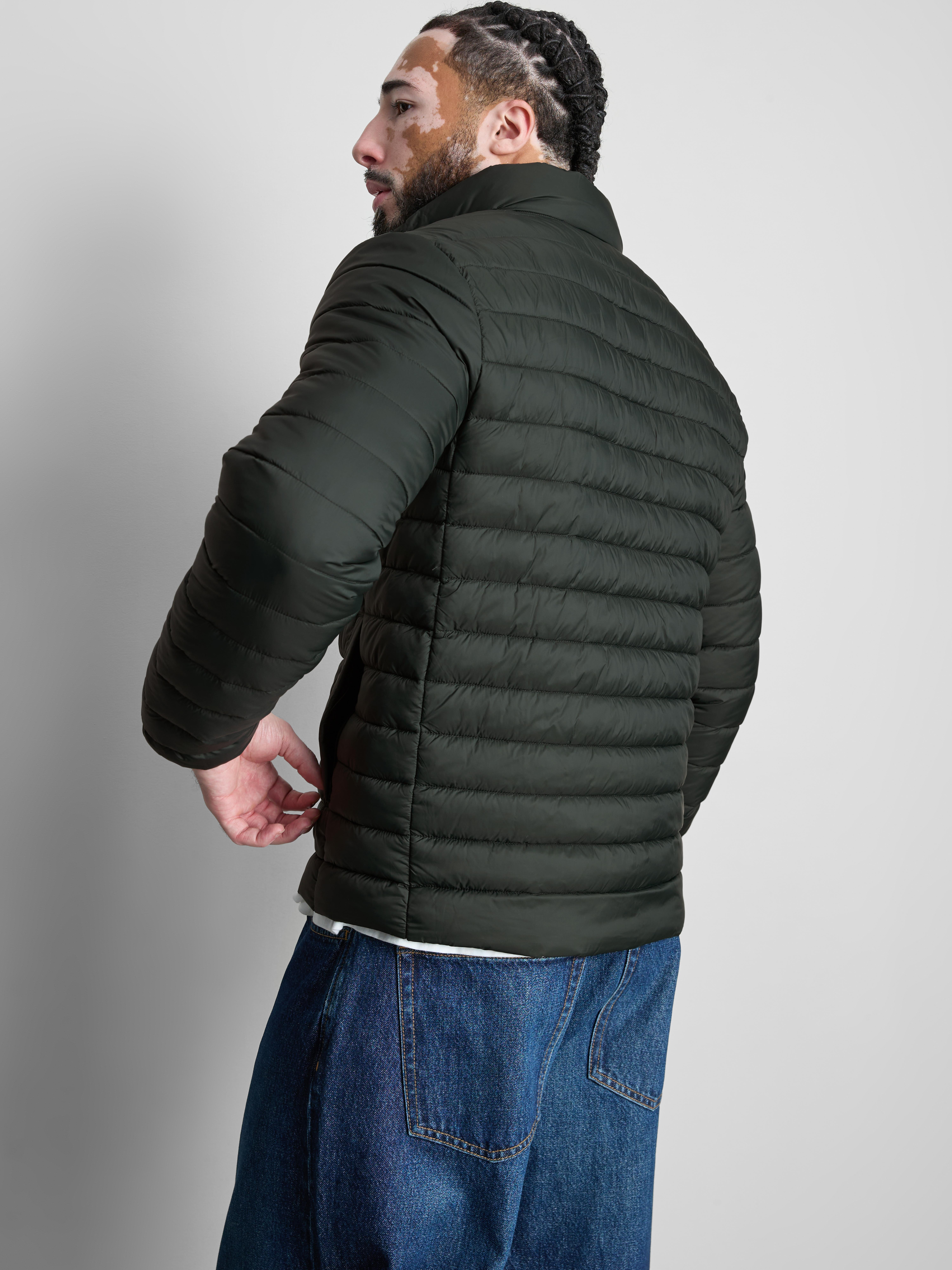 Padded Puffer Jacket - Green
