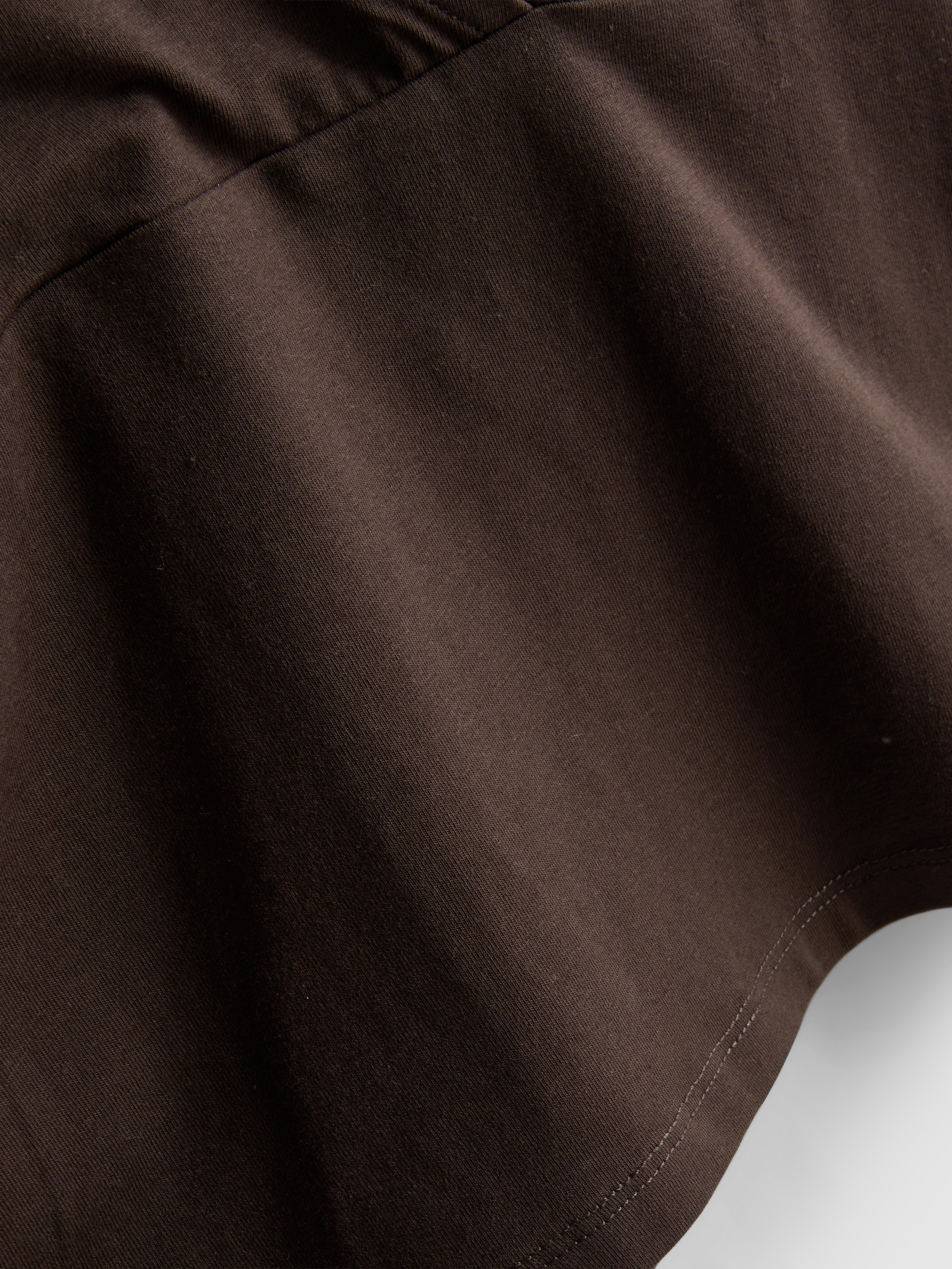The Primark Scene | Cotton-Rich Long-Sleeve Wrap Top - Chocolate