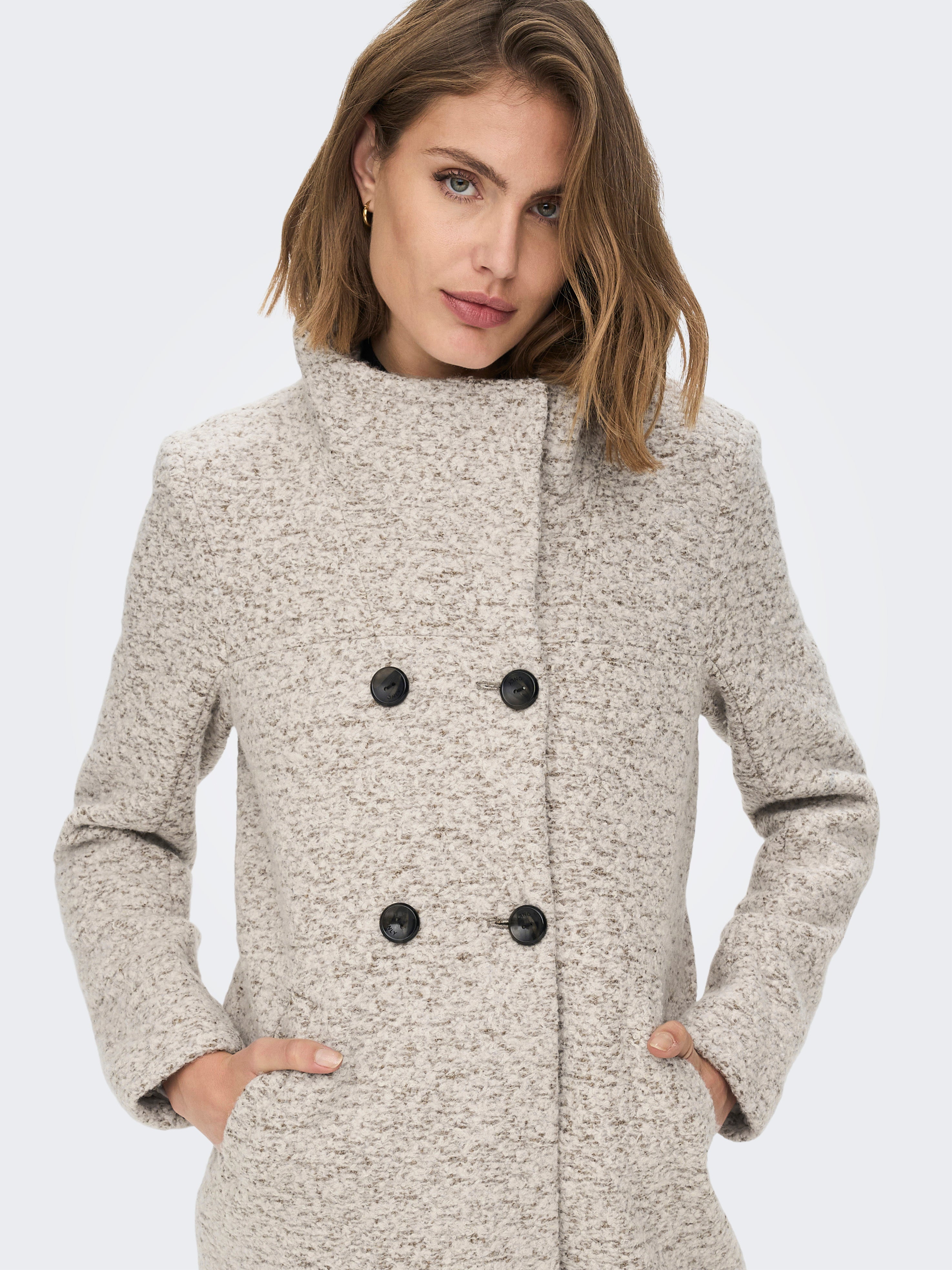 ONLNEWSOPHIA Wool Coat Moonbeam