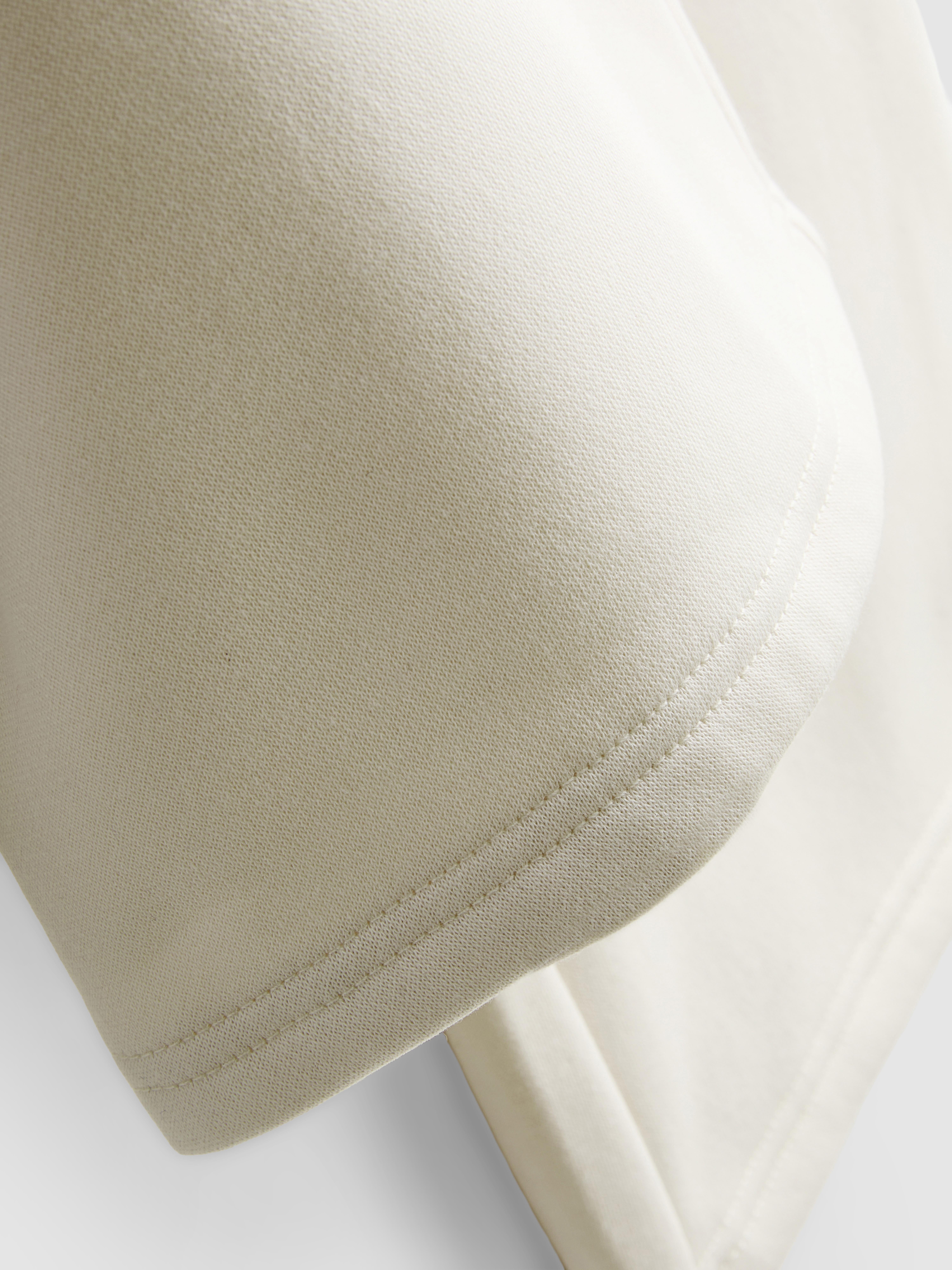 Cotton-Blend Straight-Leg Joggers - Ivory