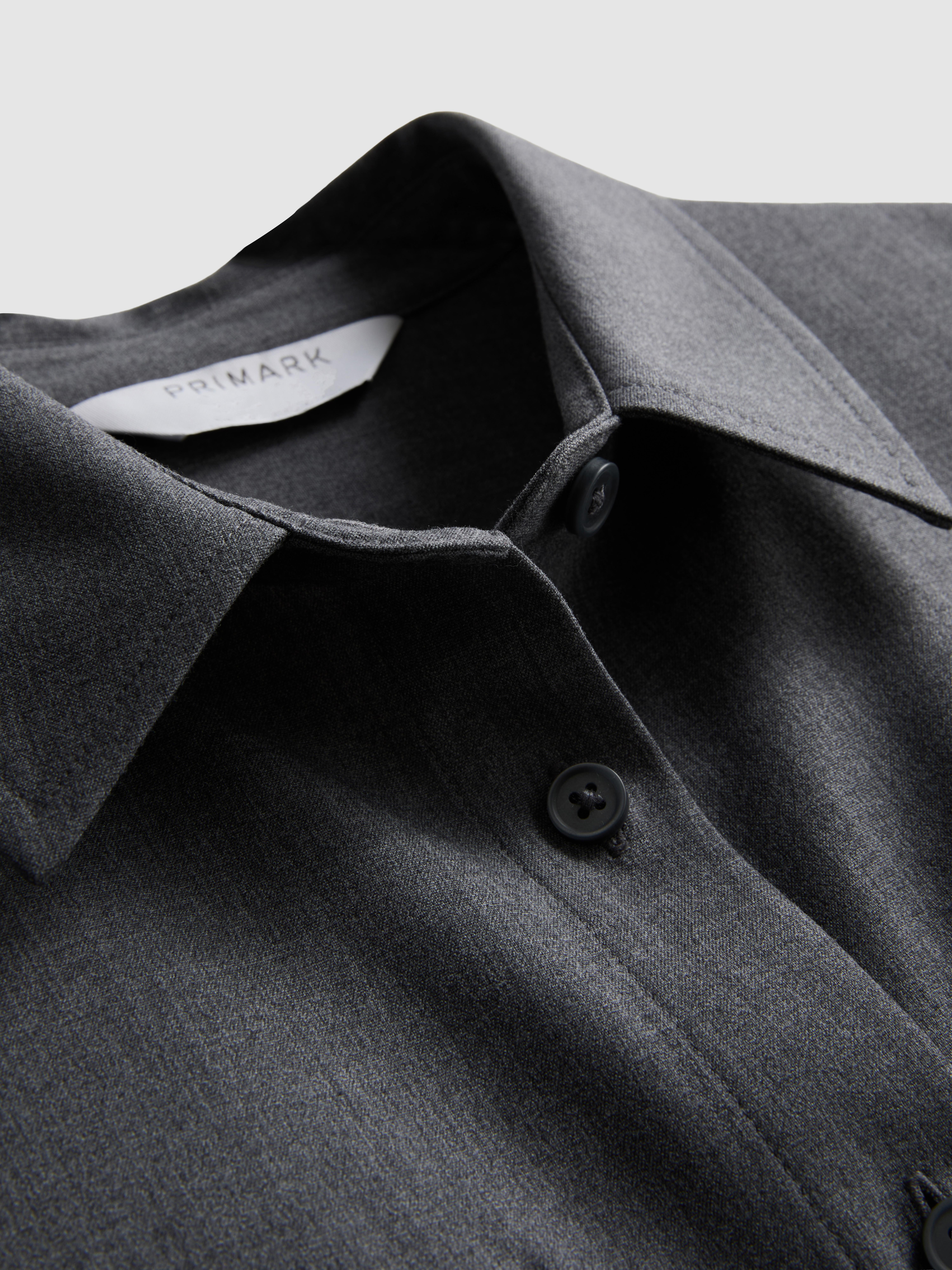 Paula Echevarría Relaxed Utility Shirt - Gray Heather