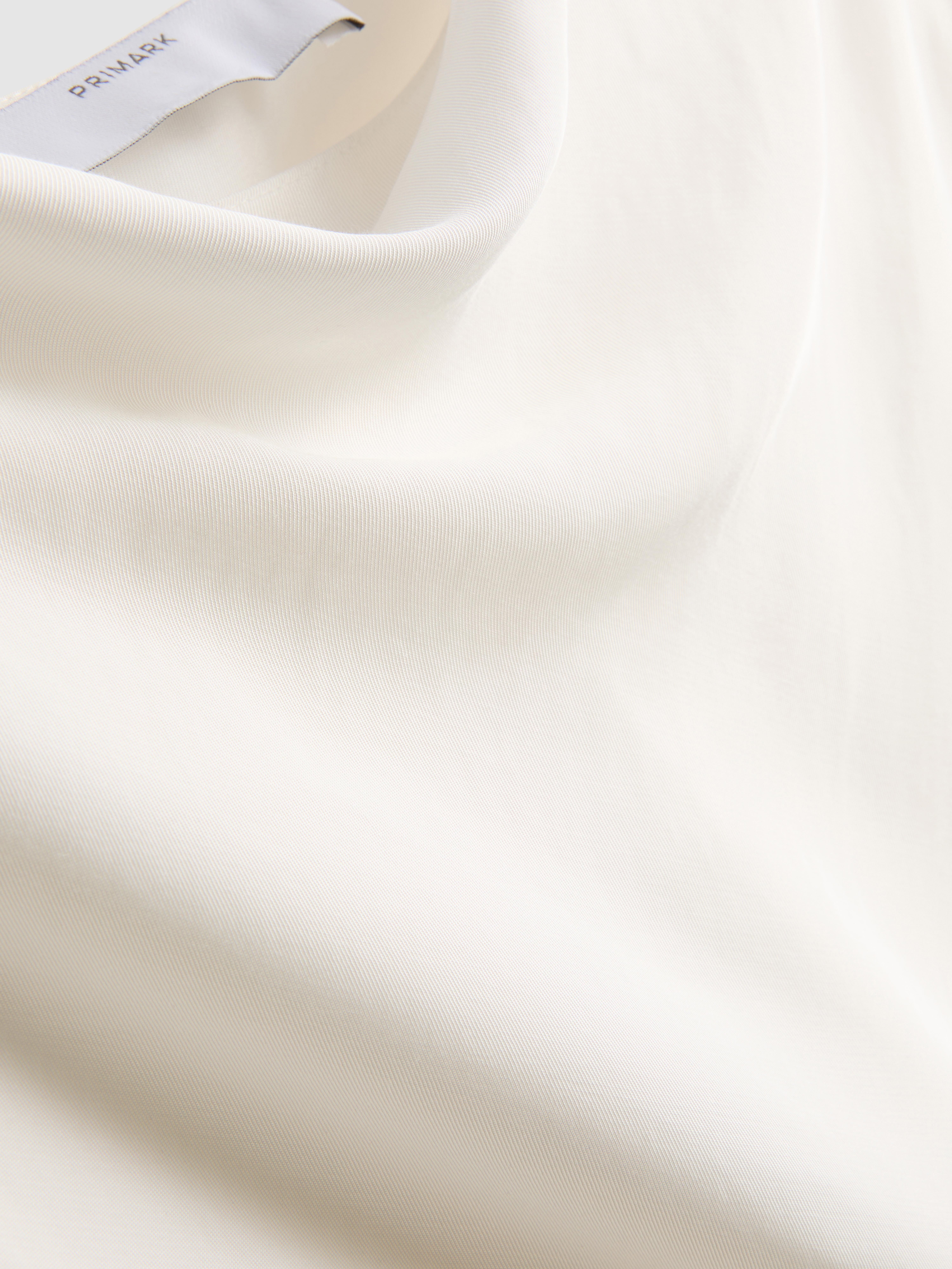 Relaxed Drape Blouse - White