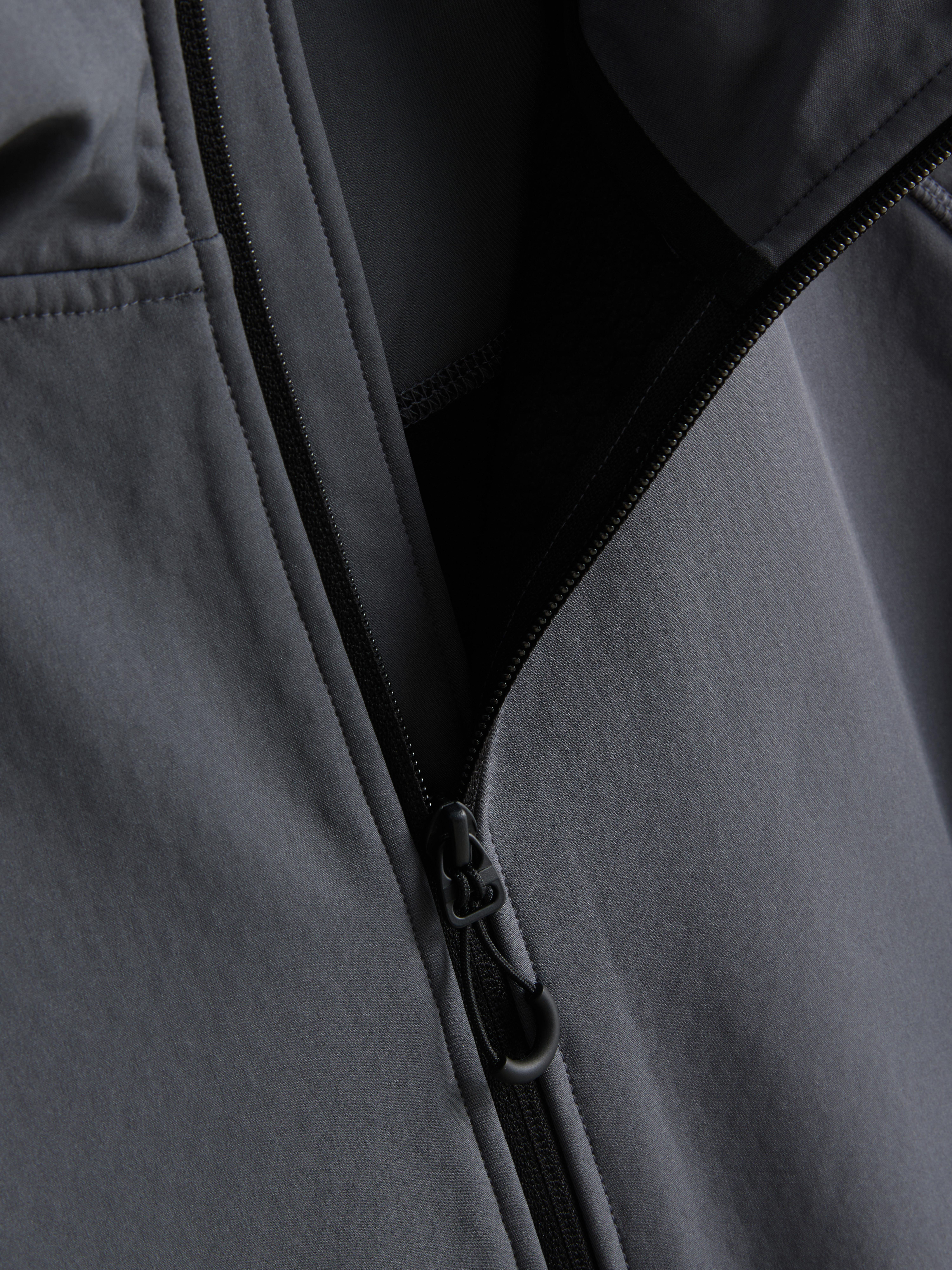 Zip-Up Hooded Performance Jacket - Blue