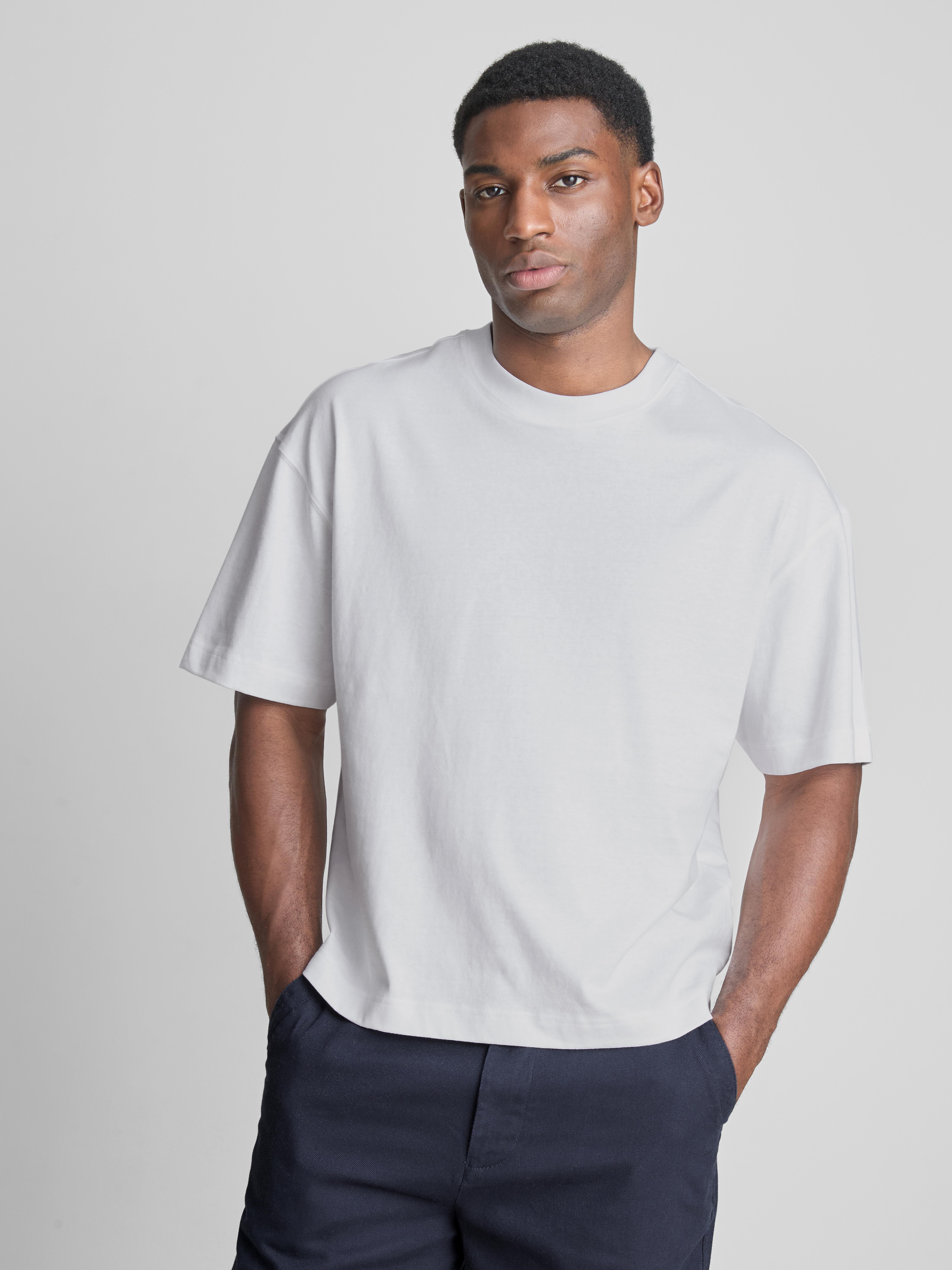 Pure Cotton Boxy T-Shirt - White