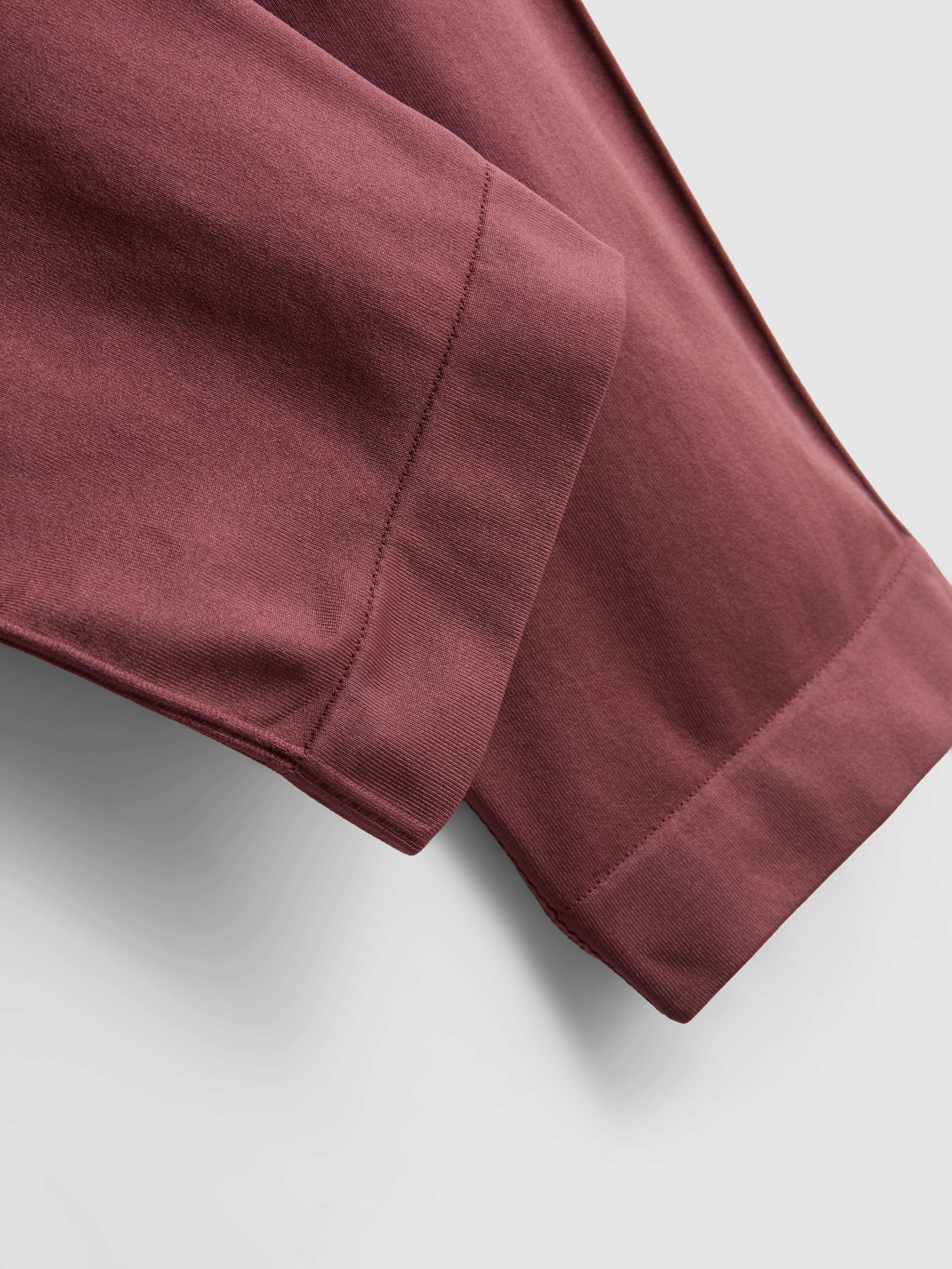 Seamless High-Waisted Active Leggings - Dark Pink