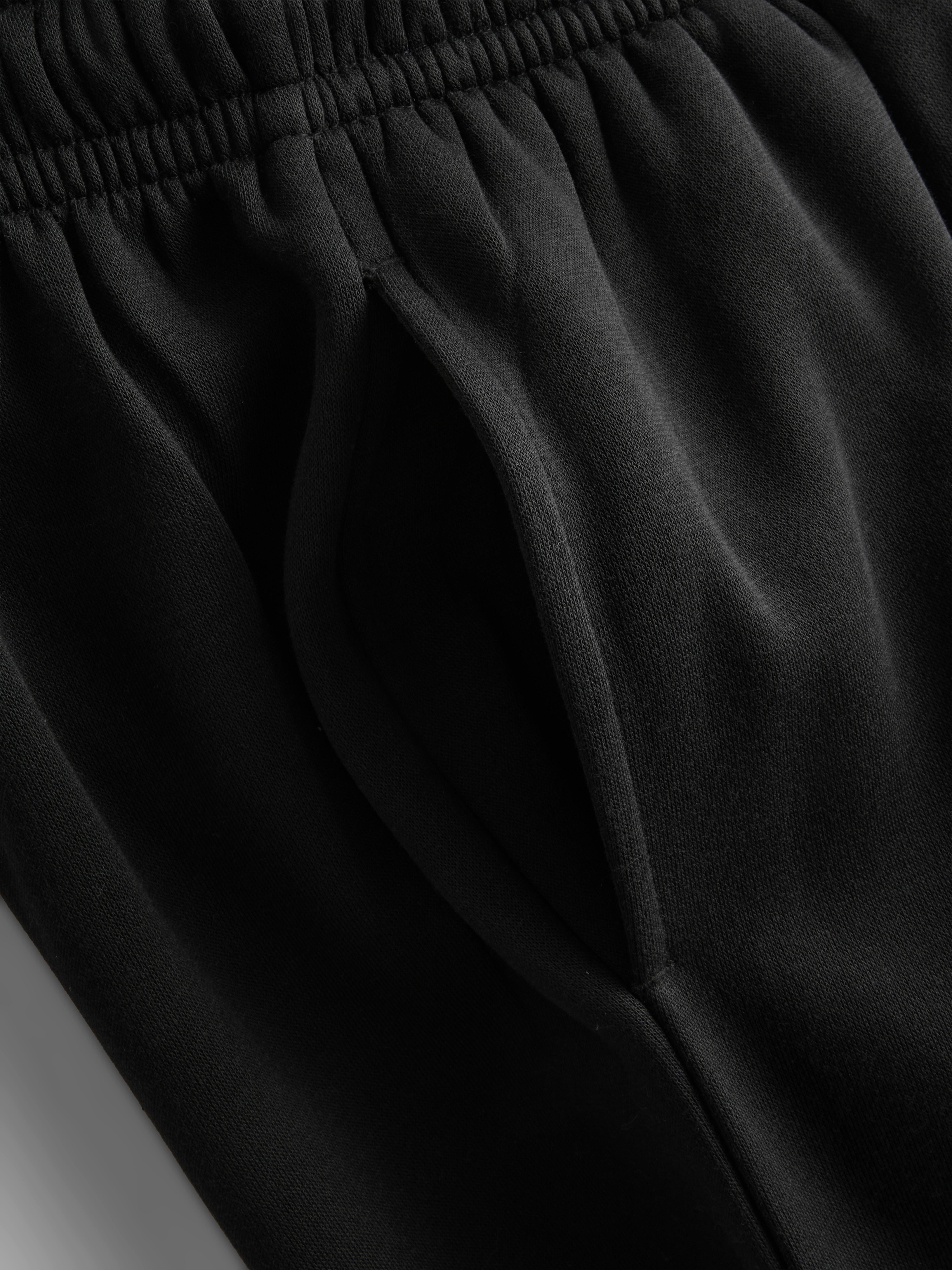 Straight-Leg Joggers - Black