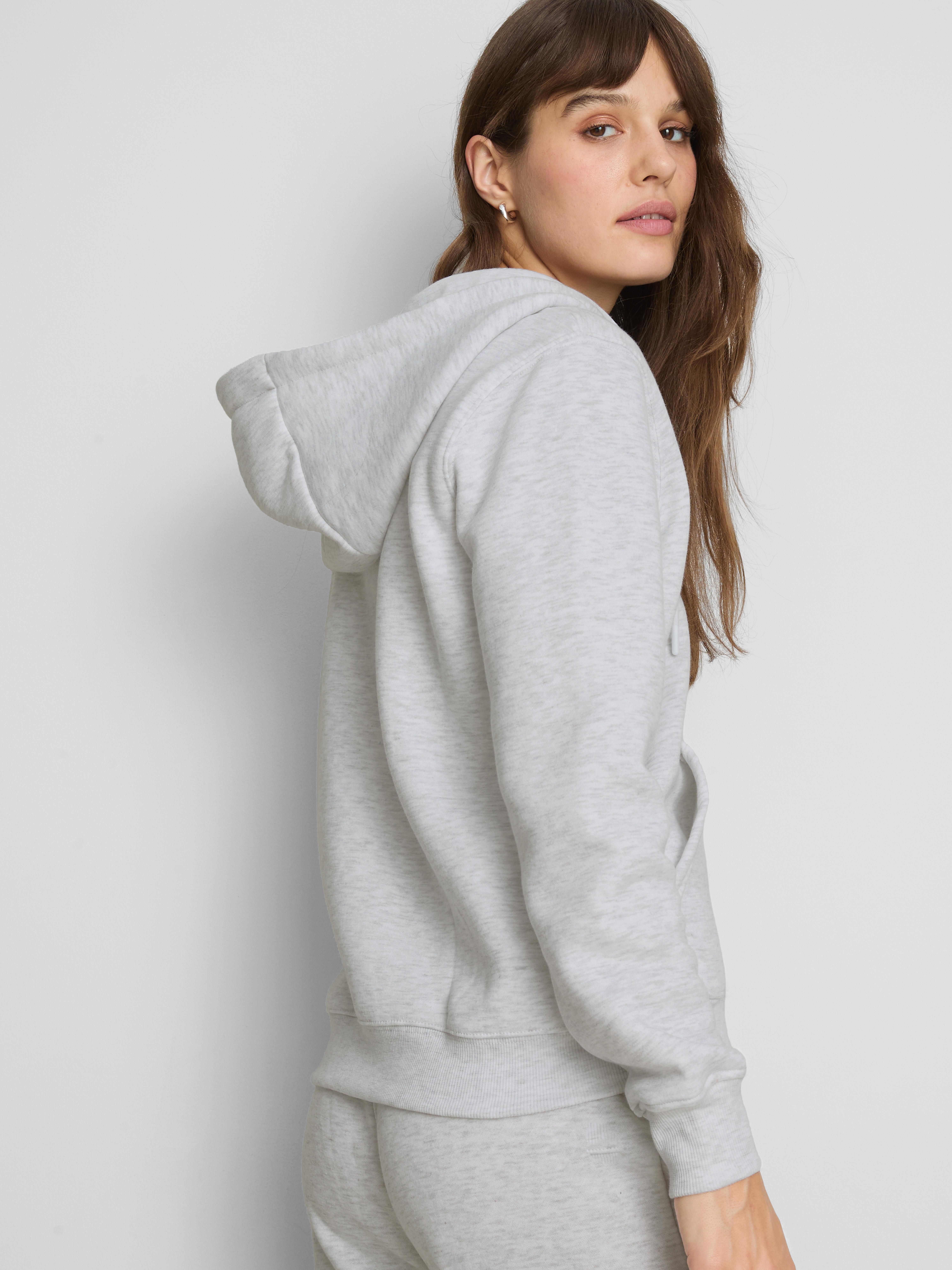 Essential Zip Through Hoodie - Gray Heather