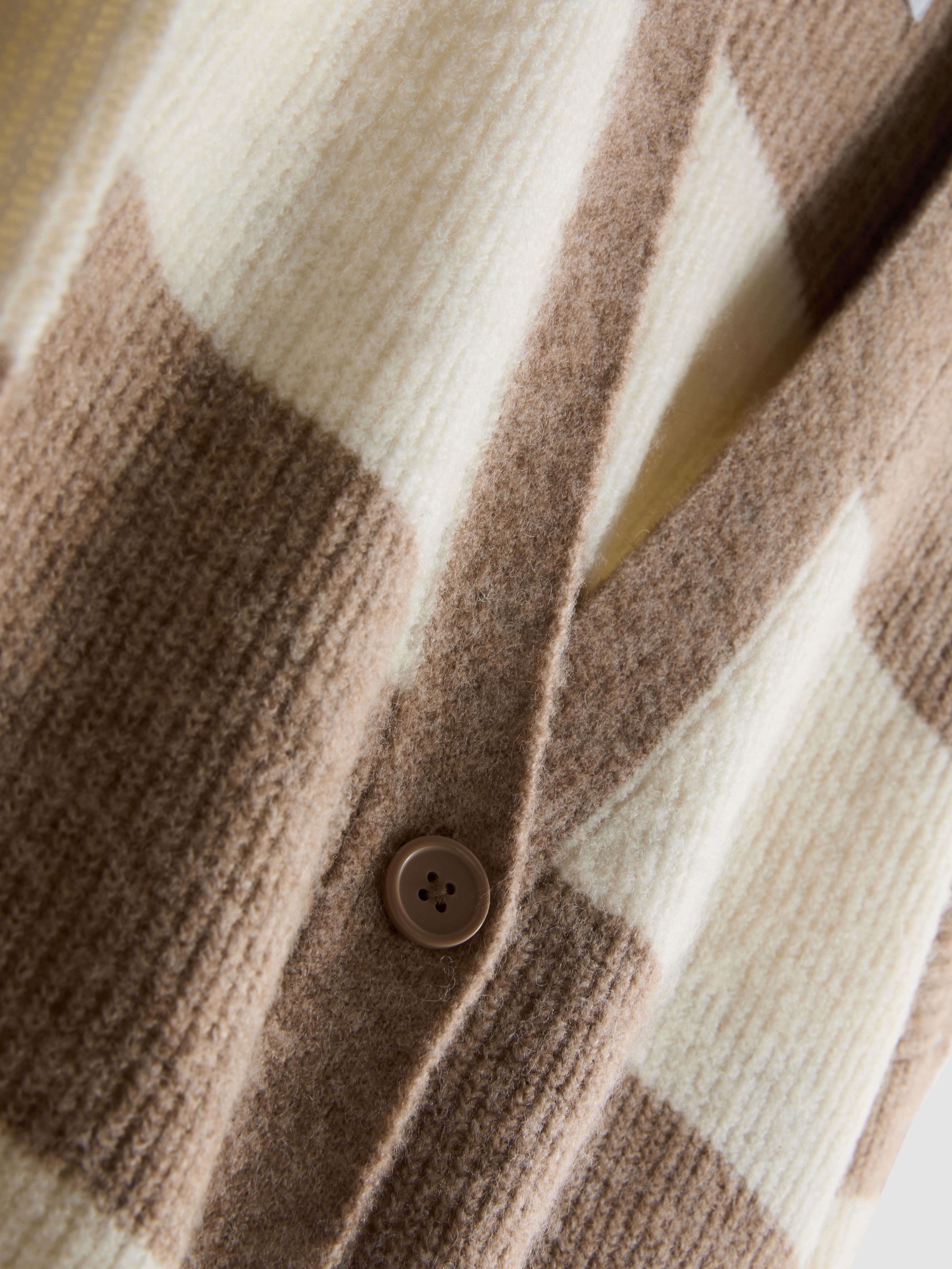Soft Rib V-Neck Cardigan - Oatmeal