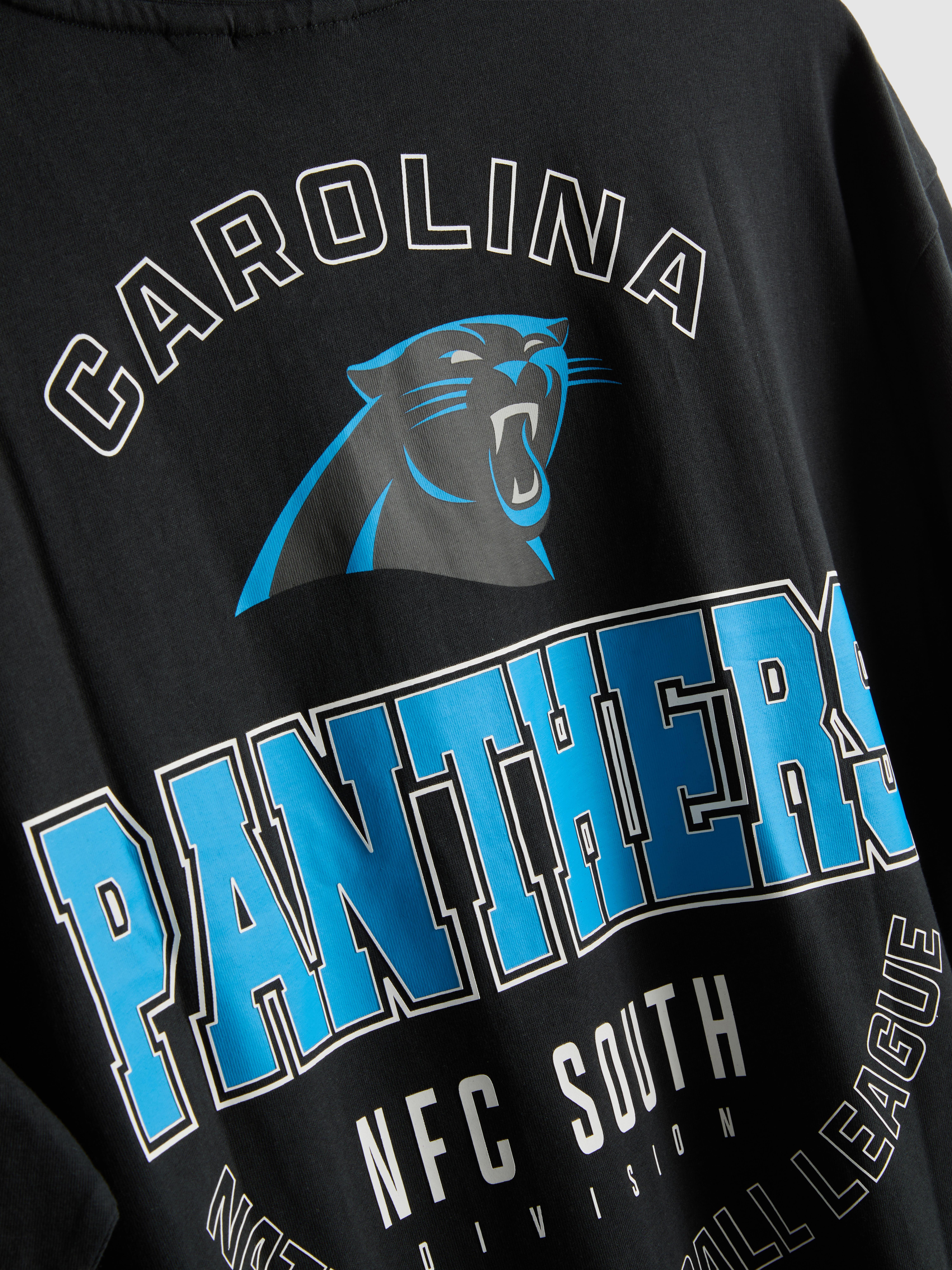 NFL Carolina Panthers Pure Cotton T-Shirt - Black