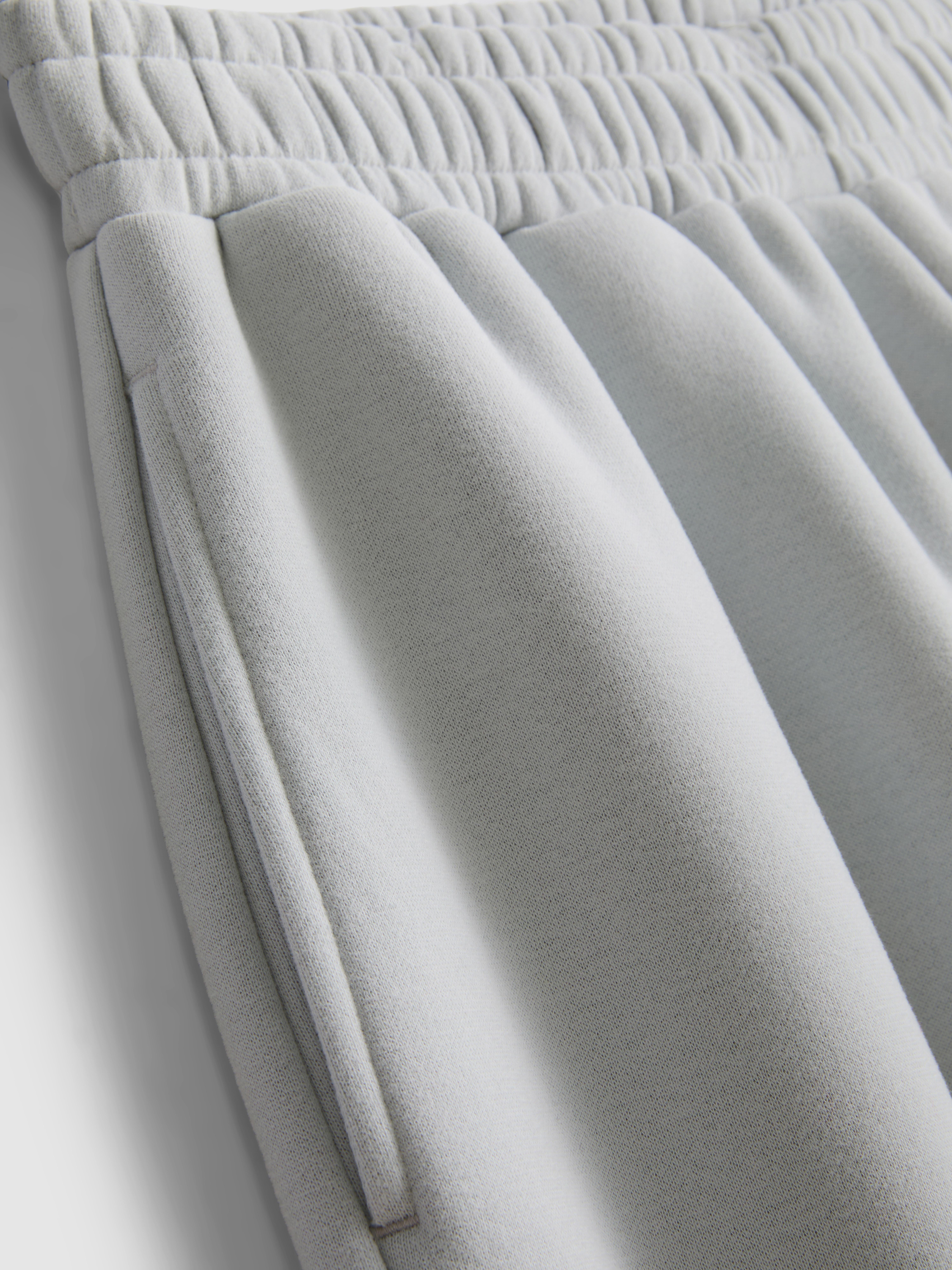 Cotton-Rich Balloon-Fit Joggers - Light Gray