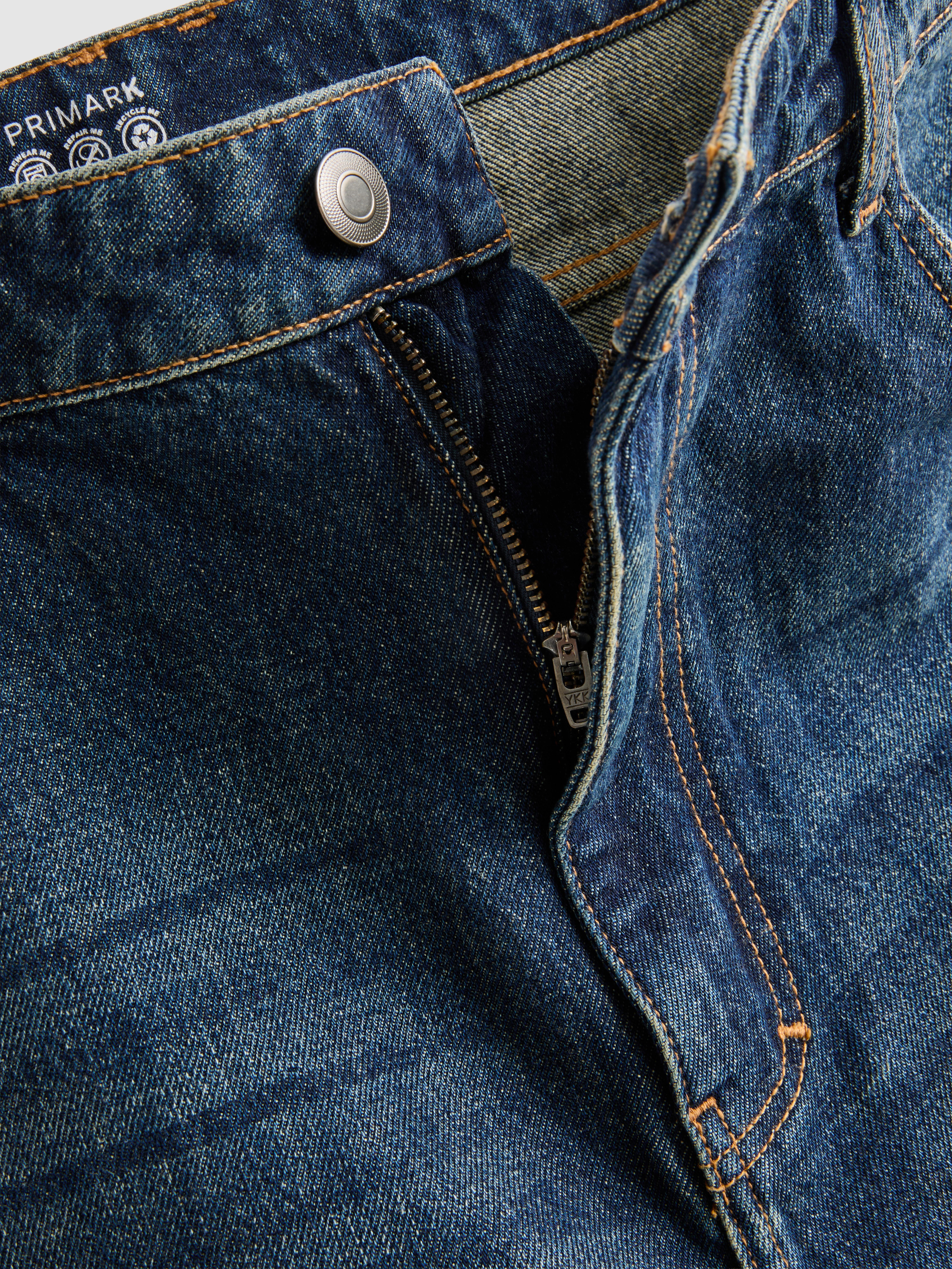 Mid-Rise Baggy Jeans - Mid Blue