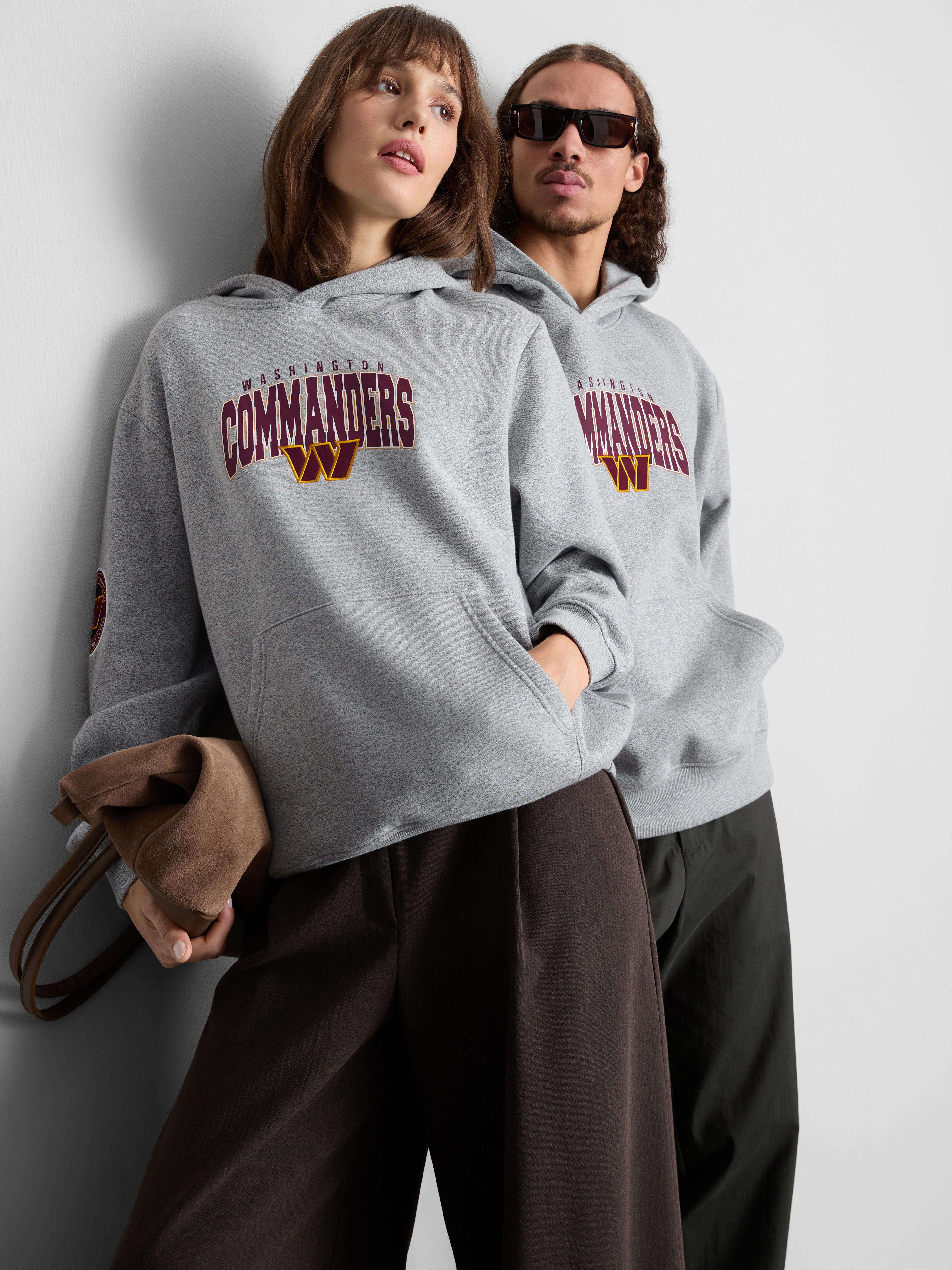 NFL Washington Commanders Cotton-Rich Hoodie - Gray