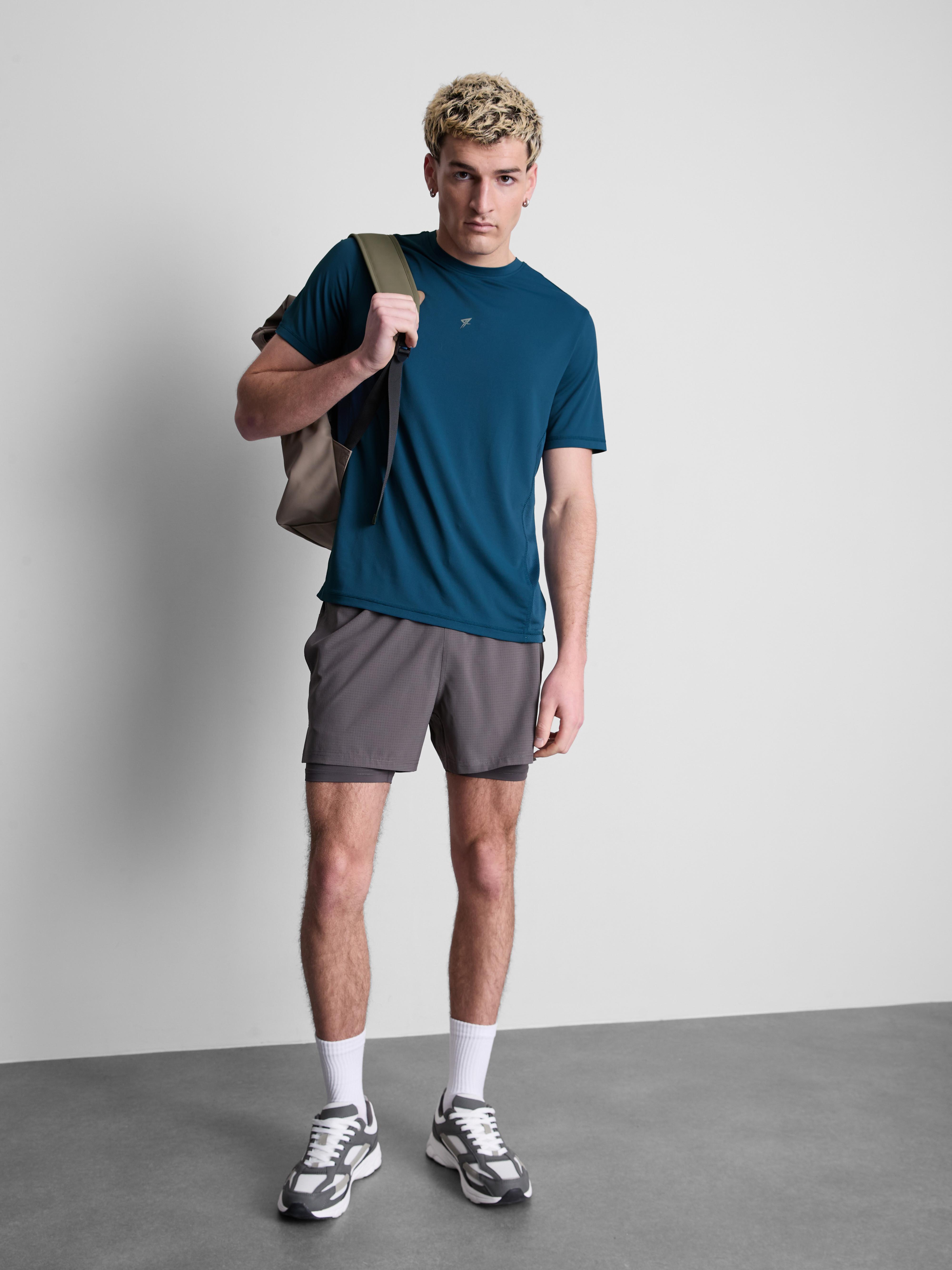Short Sleeve Gym T-Shirt - Teal
