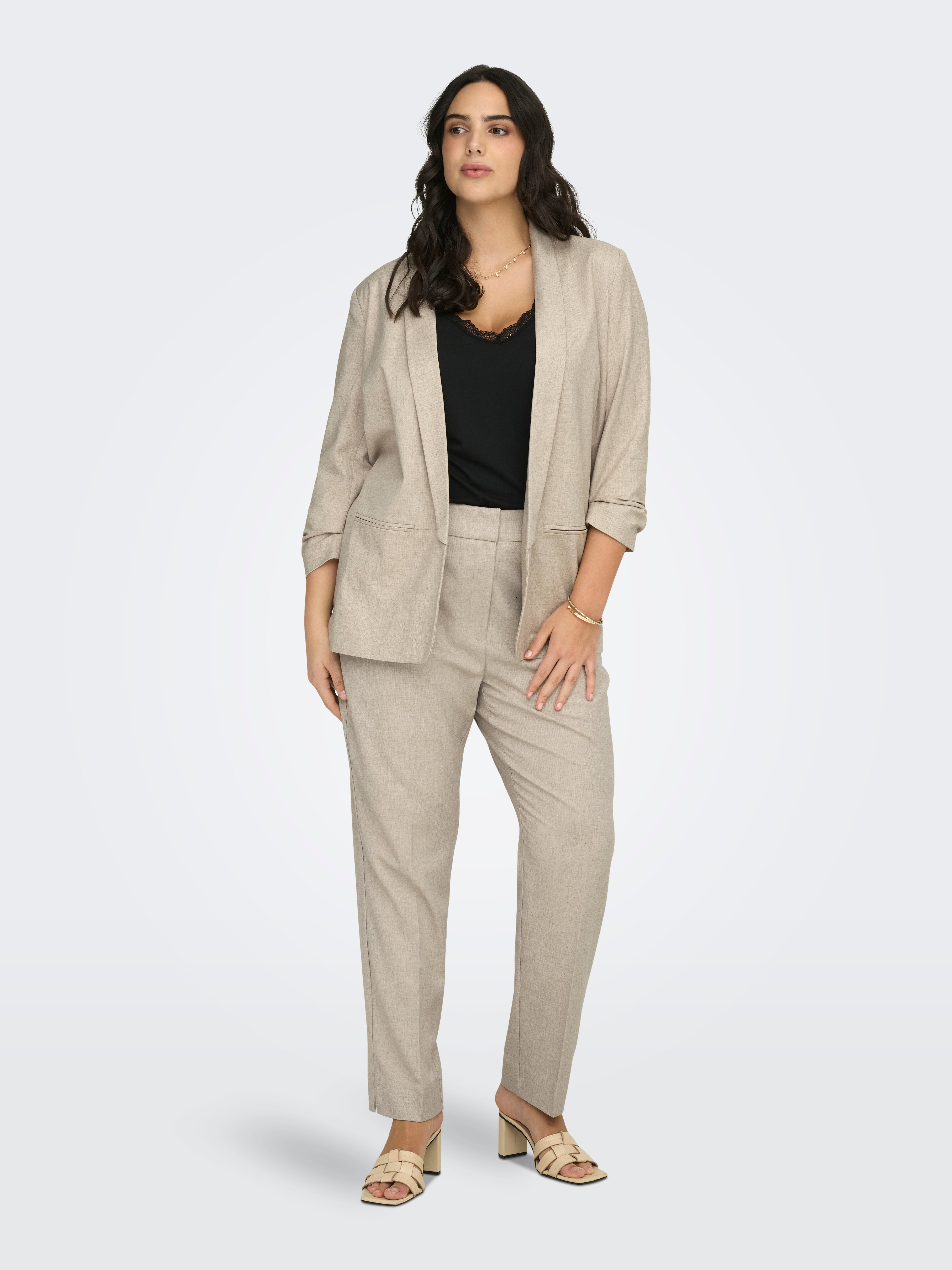 CARELLY Blazer White Pepper