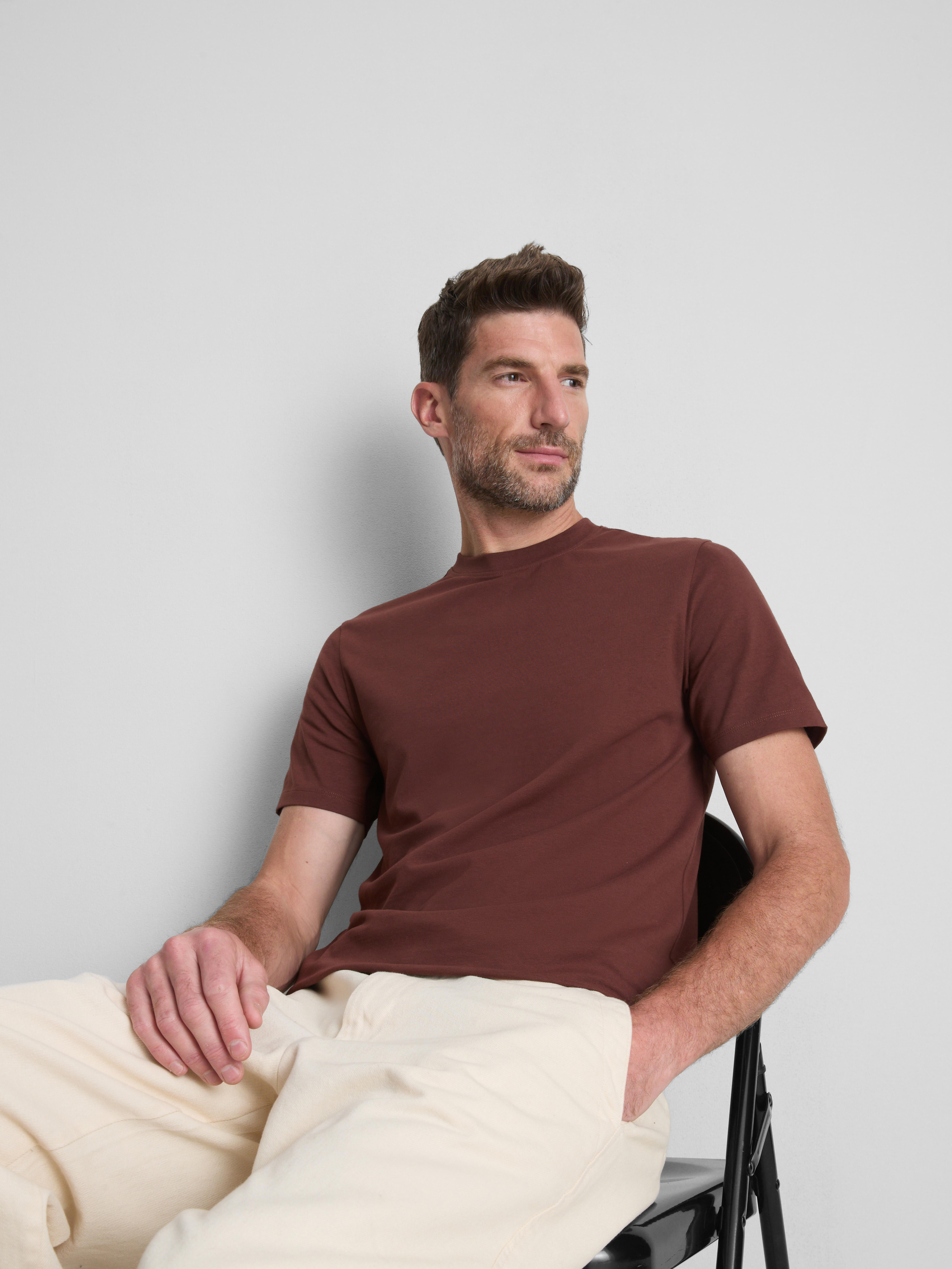 Slim-Fit LYCRA® T-Shirt - Burnt Orange