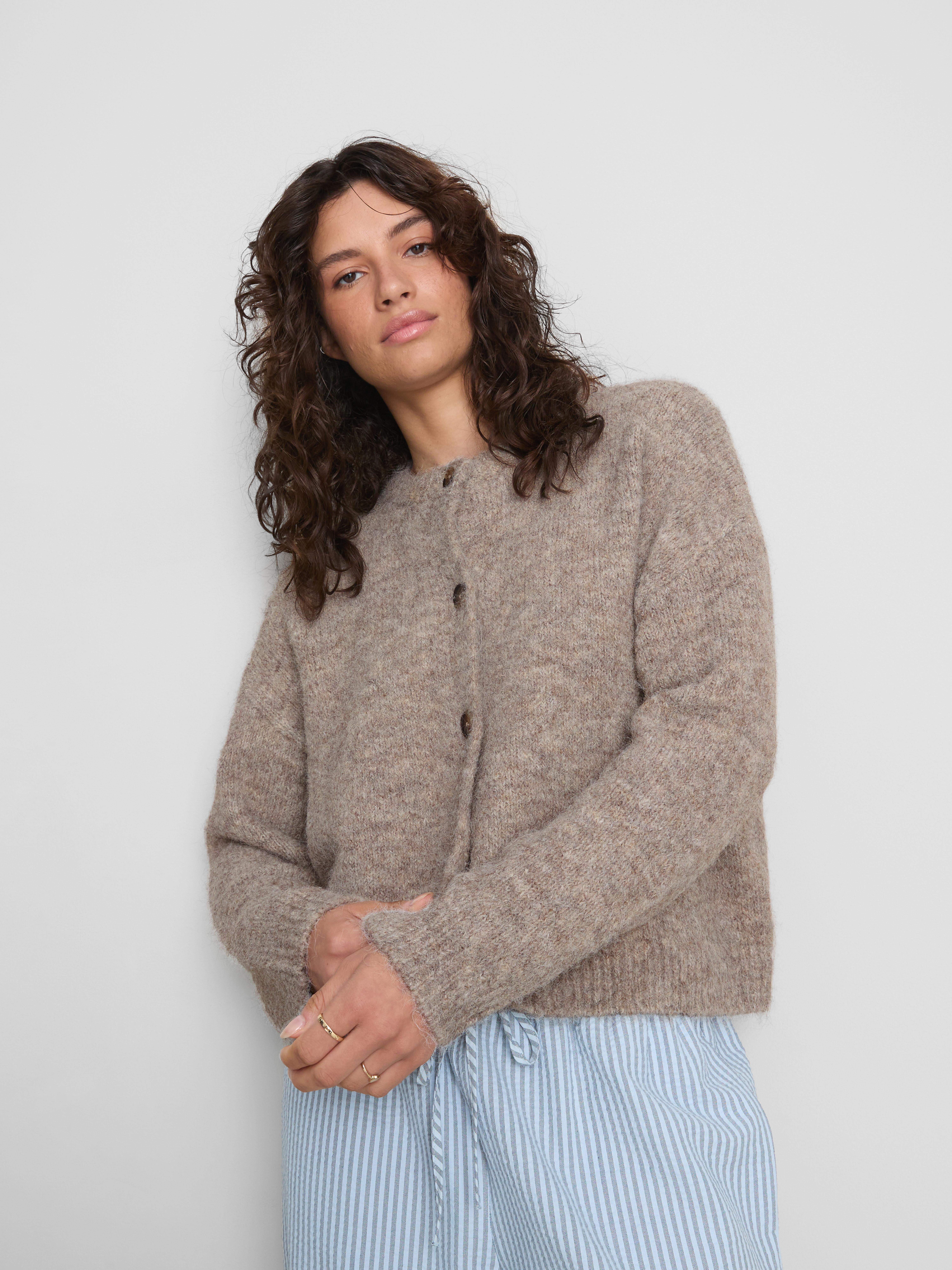 The Primark Scene | Boxy Knitted Cardigan - Taupe