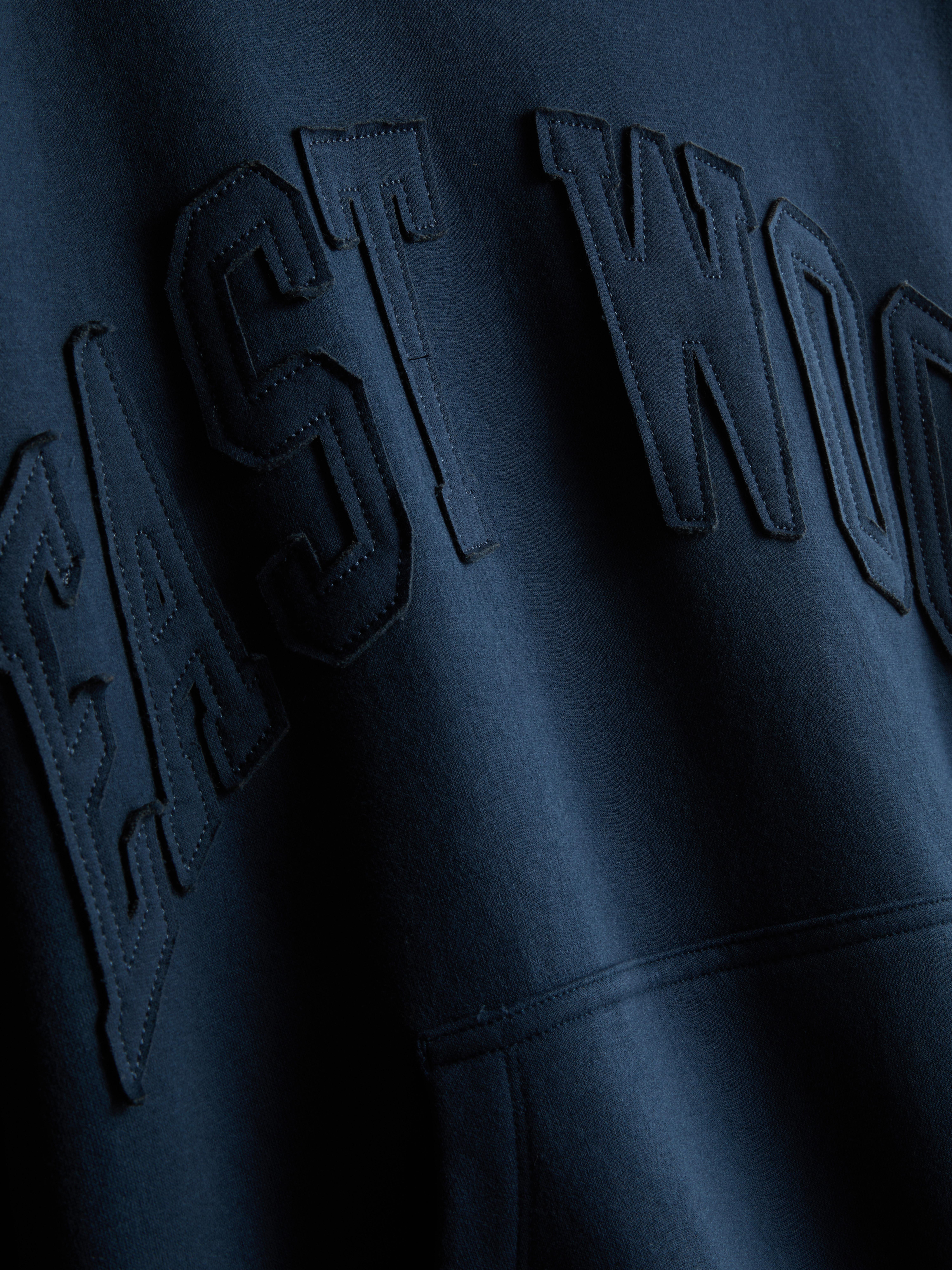 Cotton-Blend East Wood Hoodie - Navy