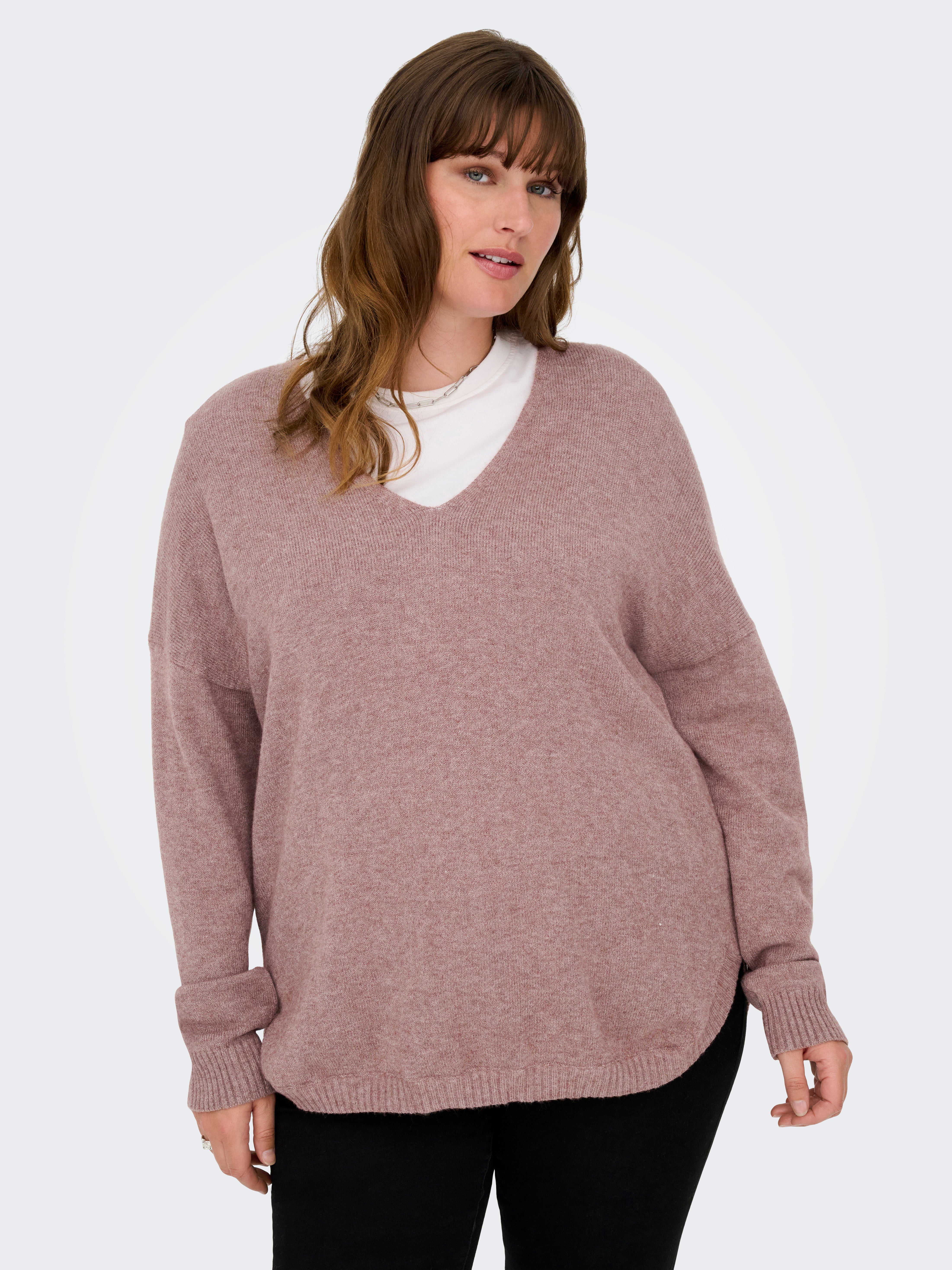 CARMARGARETA Knitted pullover Rose Brown