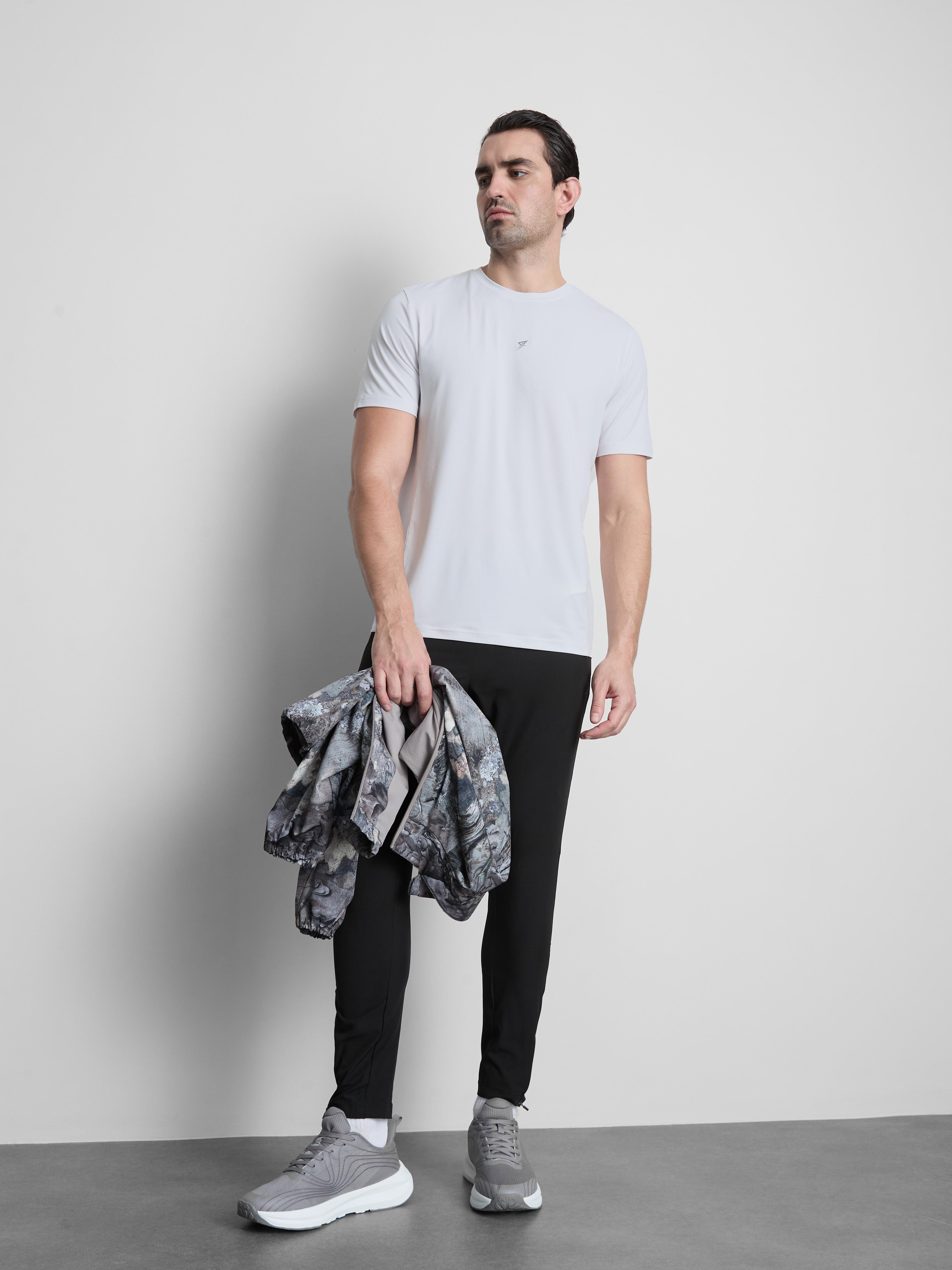 Short Sleeve Gym T-Shirt - White