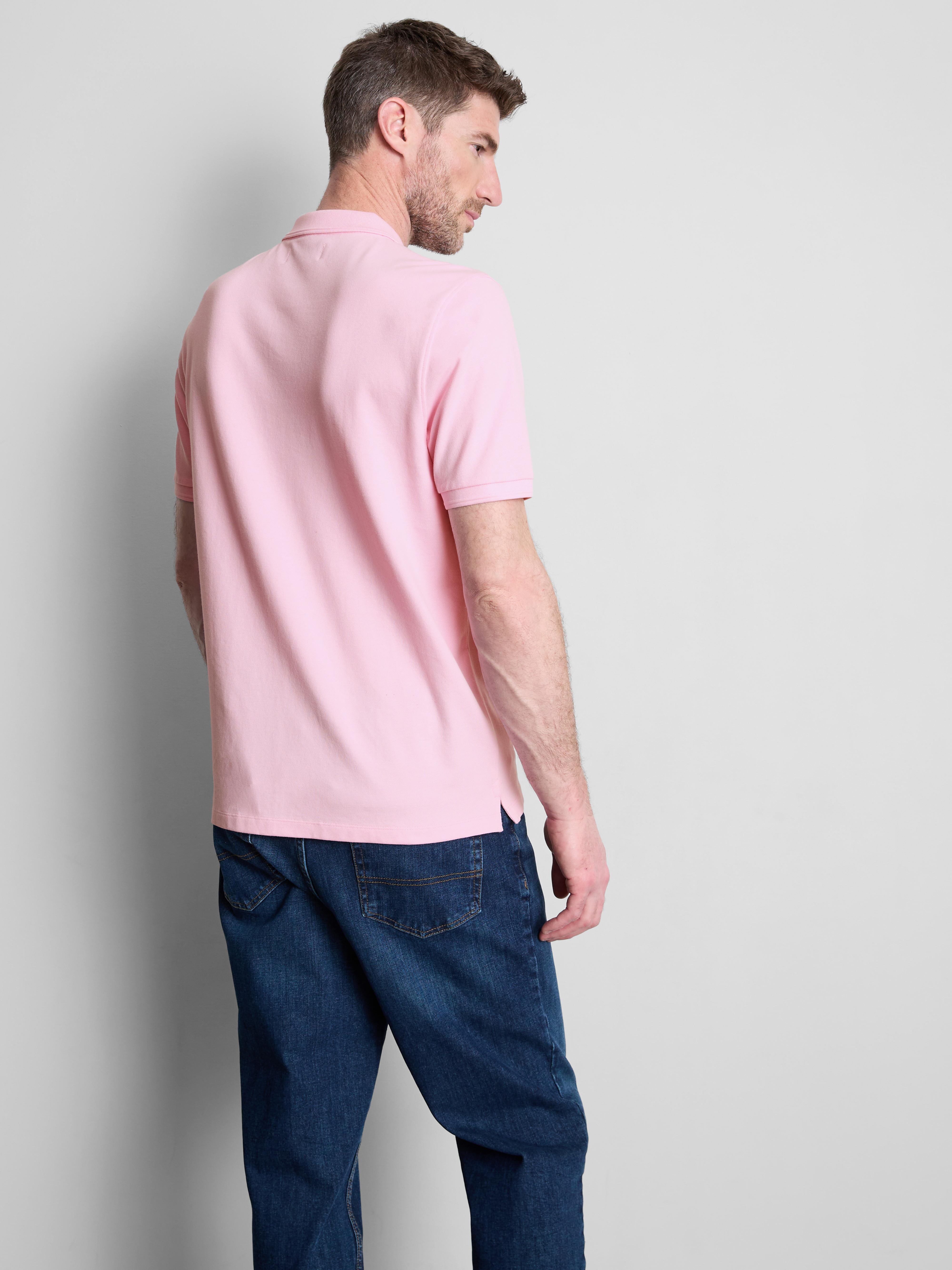 Short-Sleeve Polo Shirt - Pink
