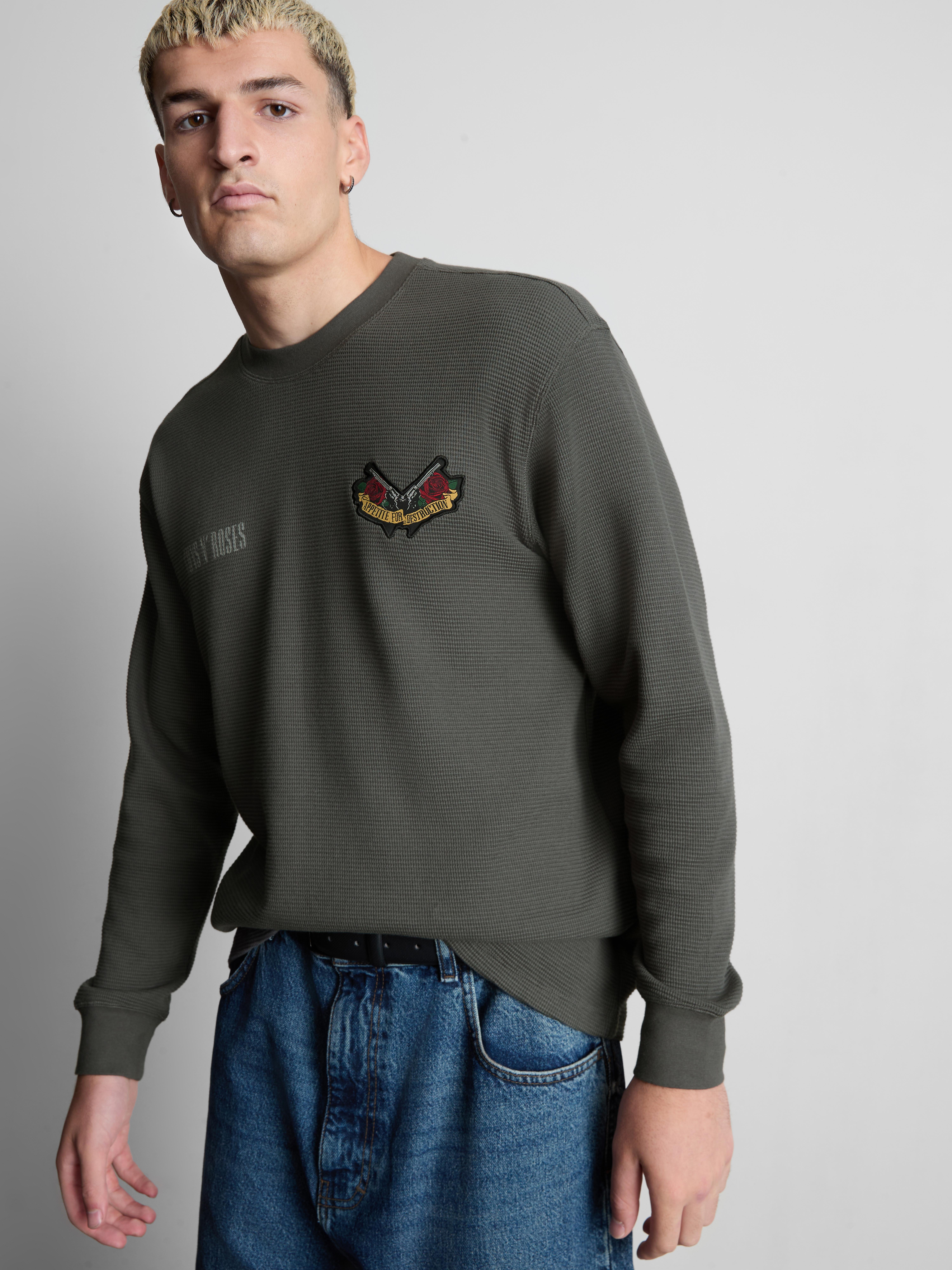 Guns N’ Roses Cotton Rich Long Sleeve T-Shirt - Gray