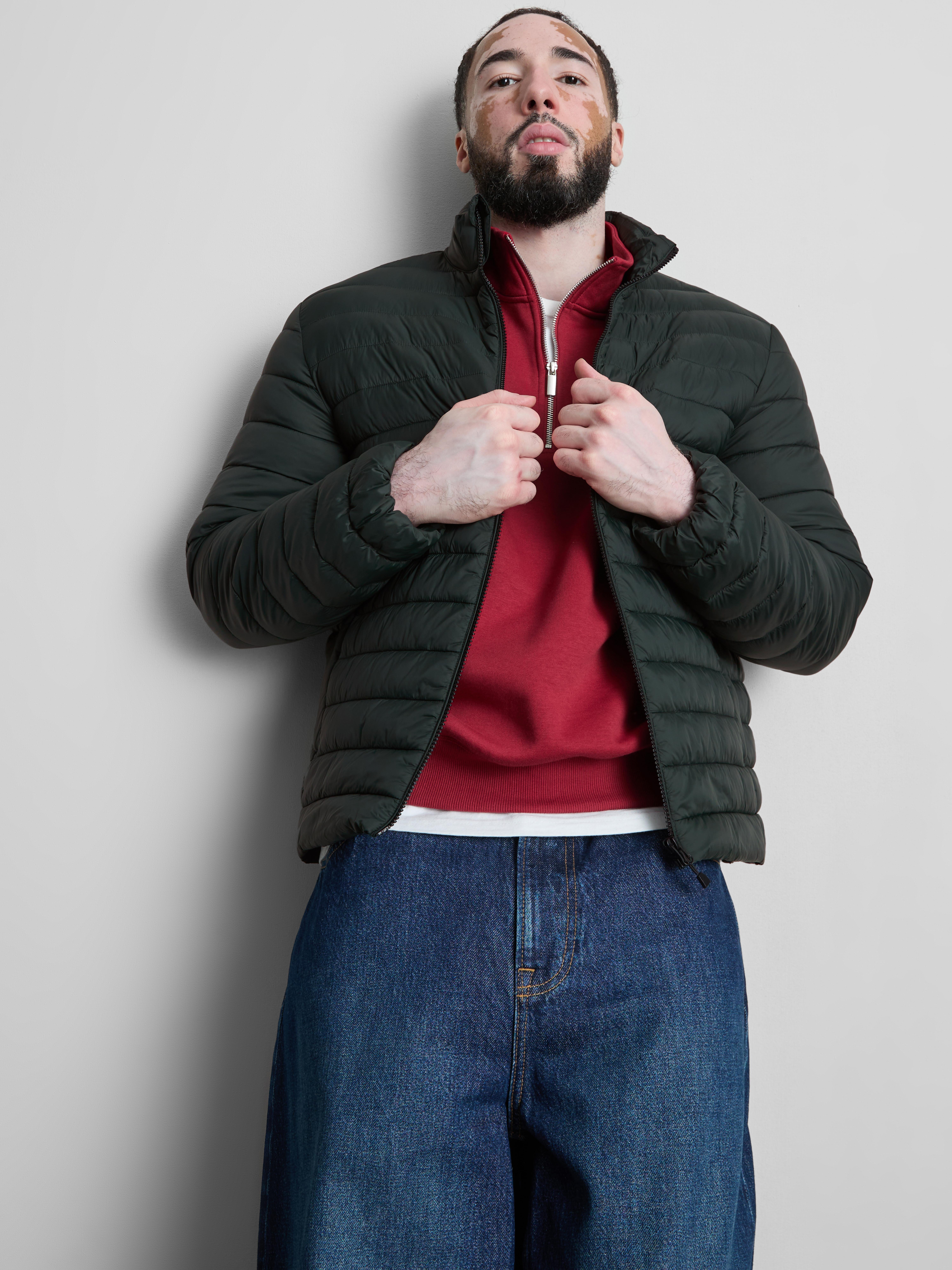 Padded Puffer Jacket - Green
