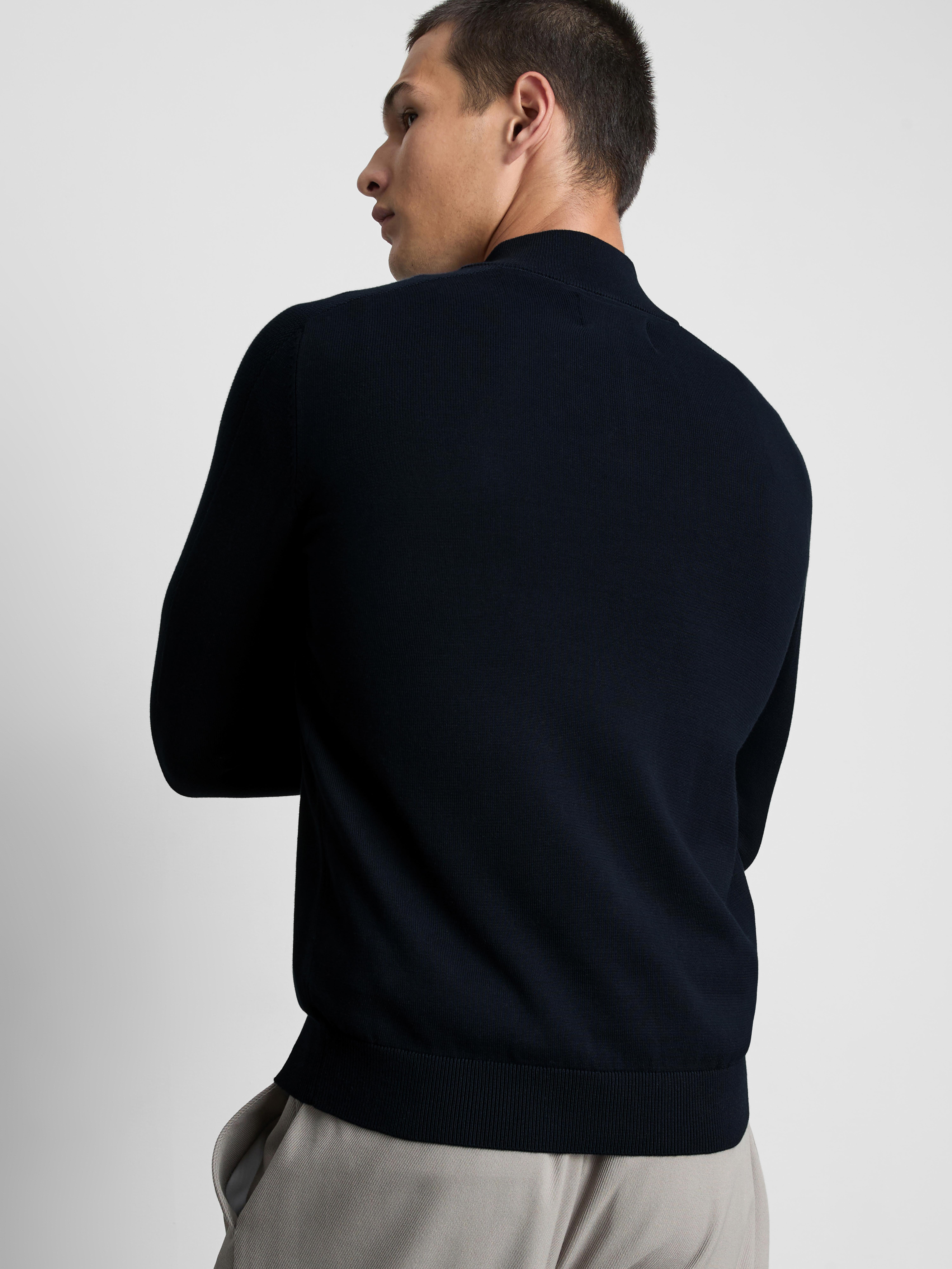 Quarter-Zip Sweater - Navy