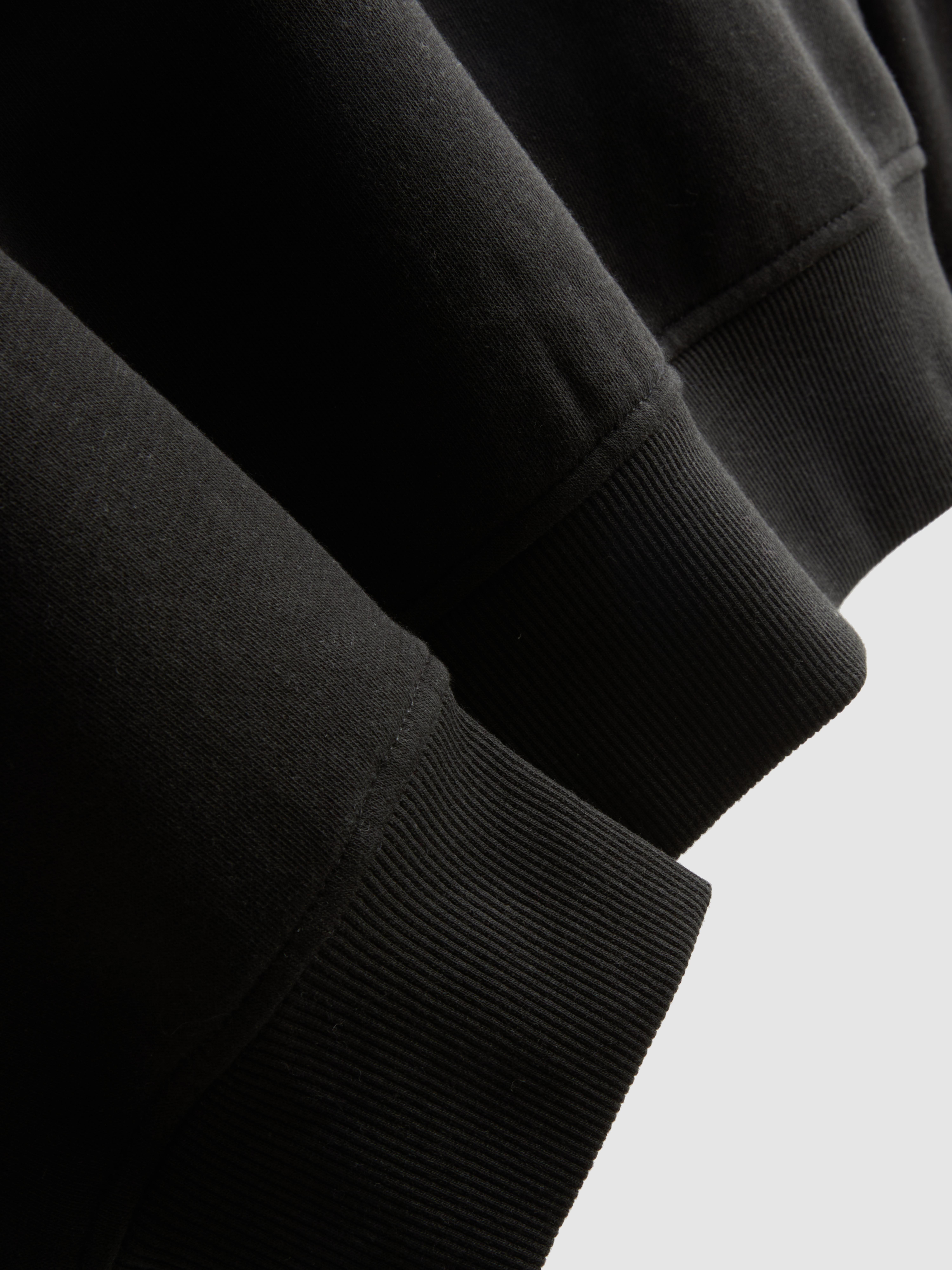 Cotton-Rich Applique Sweatshirt - Black