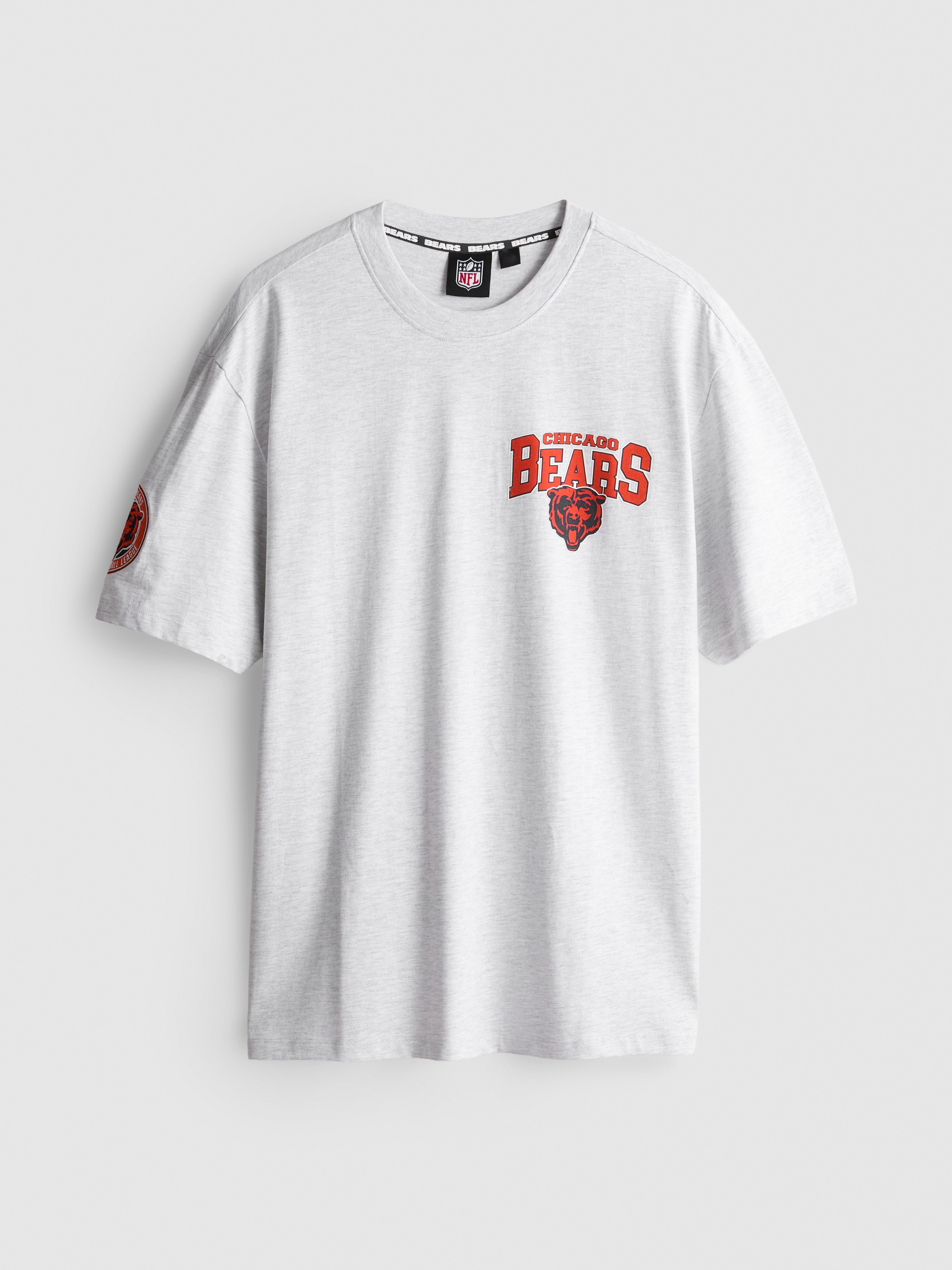 NFL Chicago Bears Pure Cotton Graphic T-Shirt - Gray Heather