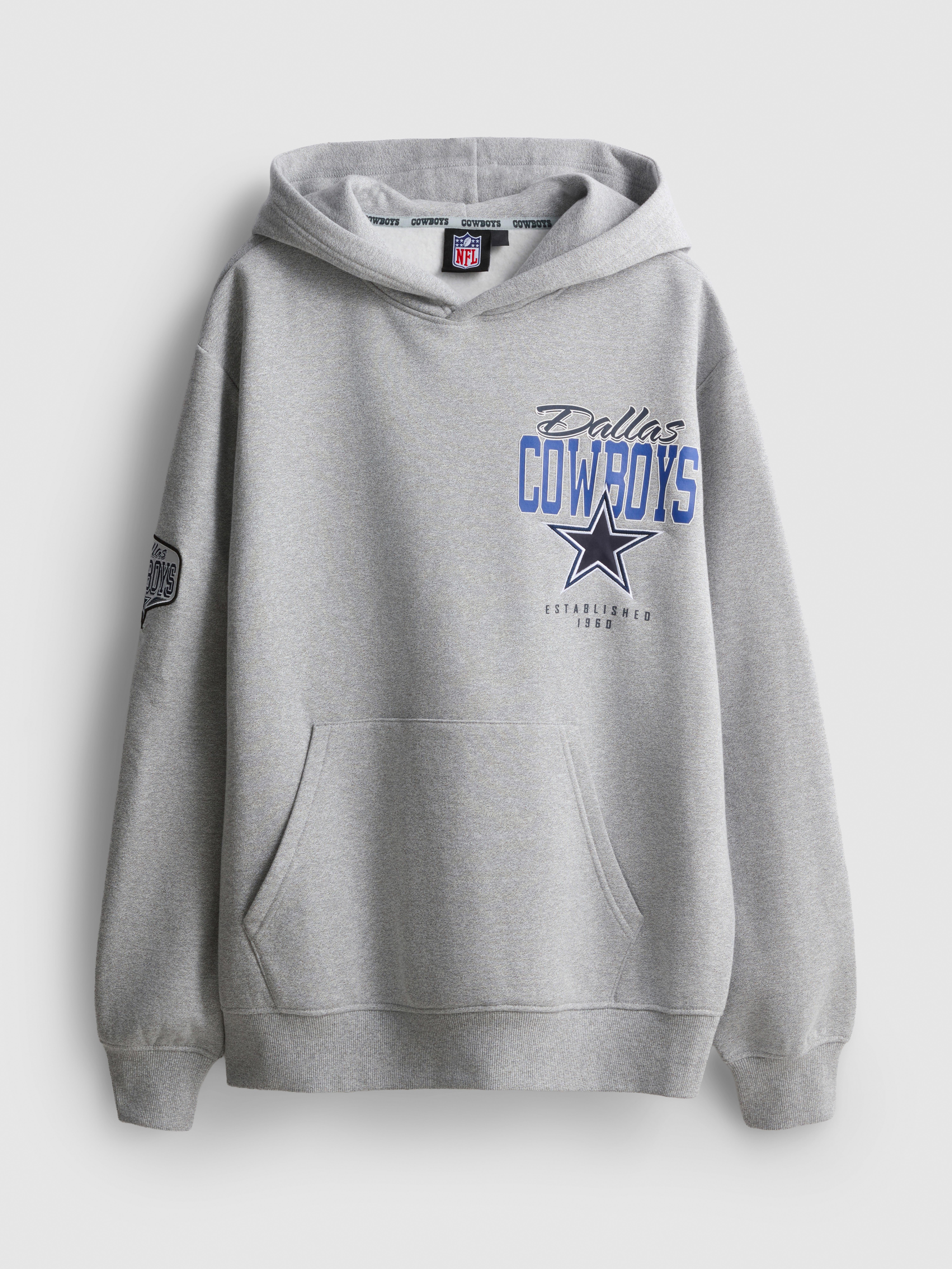 NFL Dallas Cowboys Cotton-Rich Hoodie - Gray