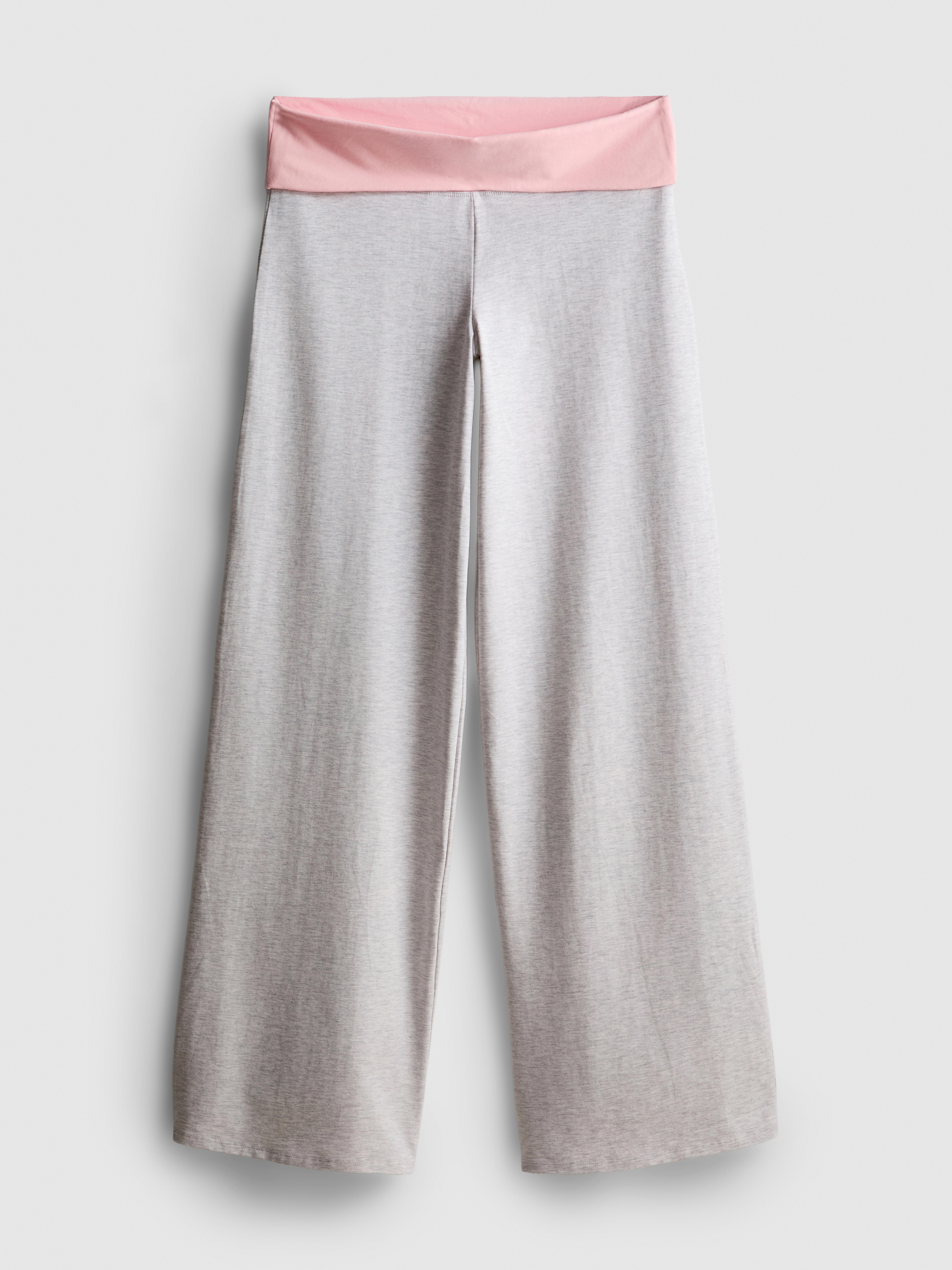 The Primark Scene | Wide-Leg Folding-Waistband Pants - Light Pink