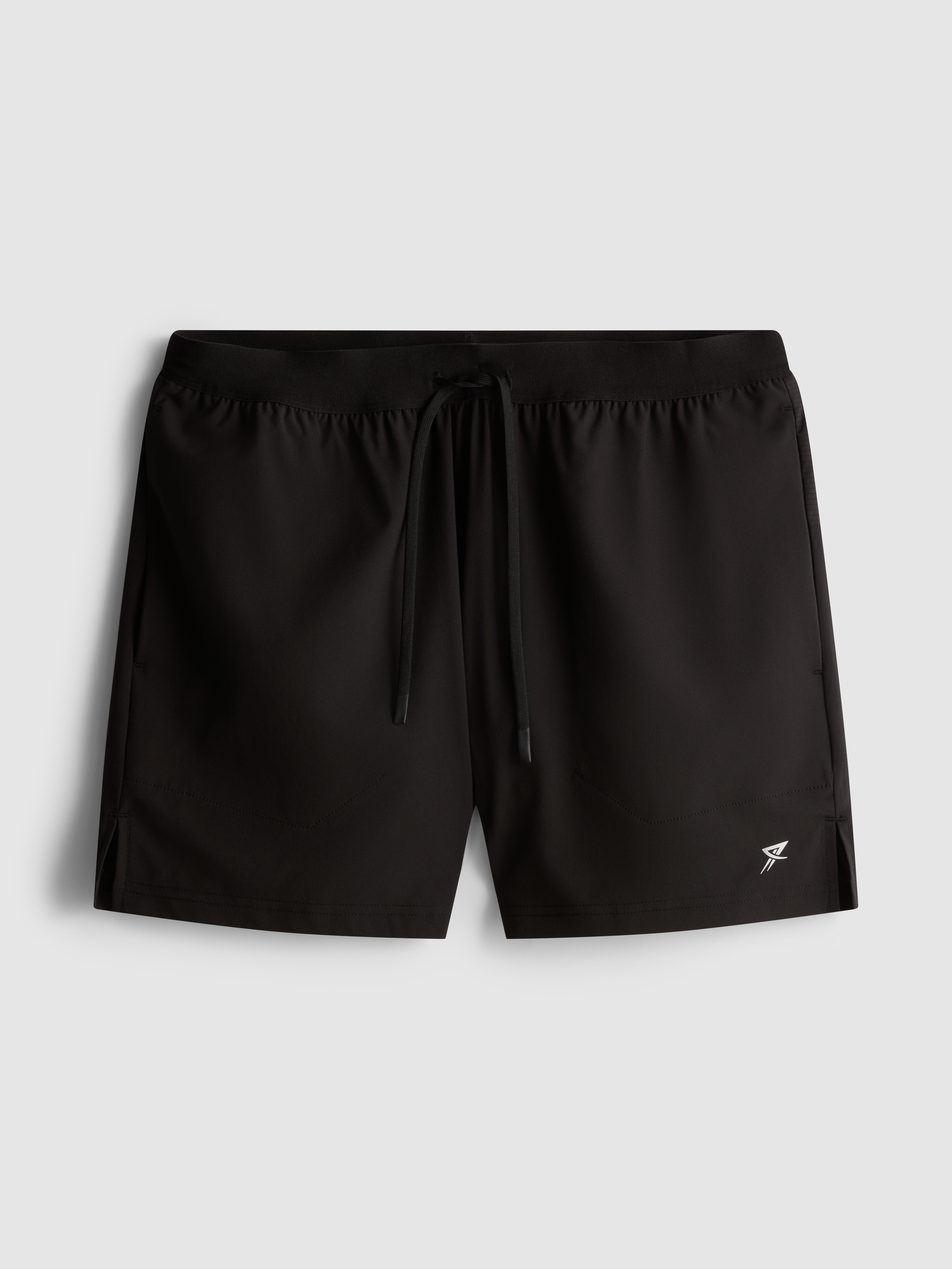 Drawstring Running Shorts - Black