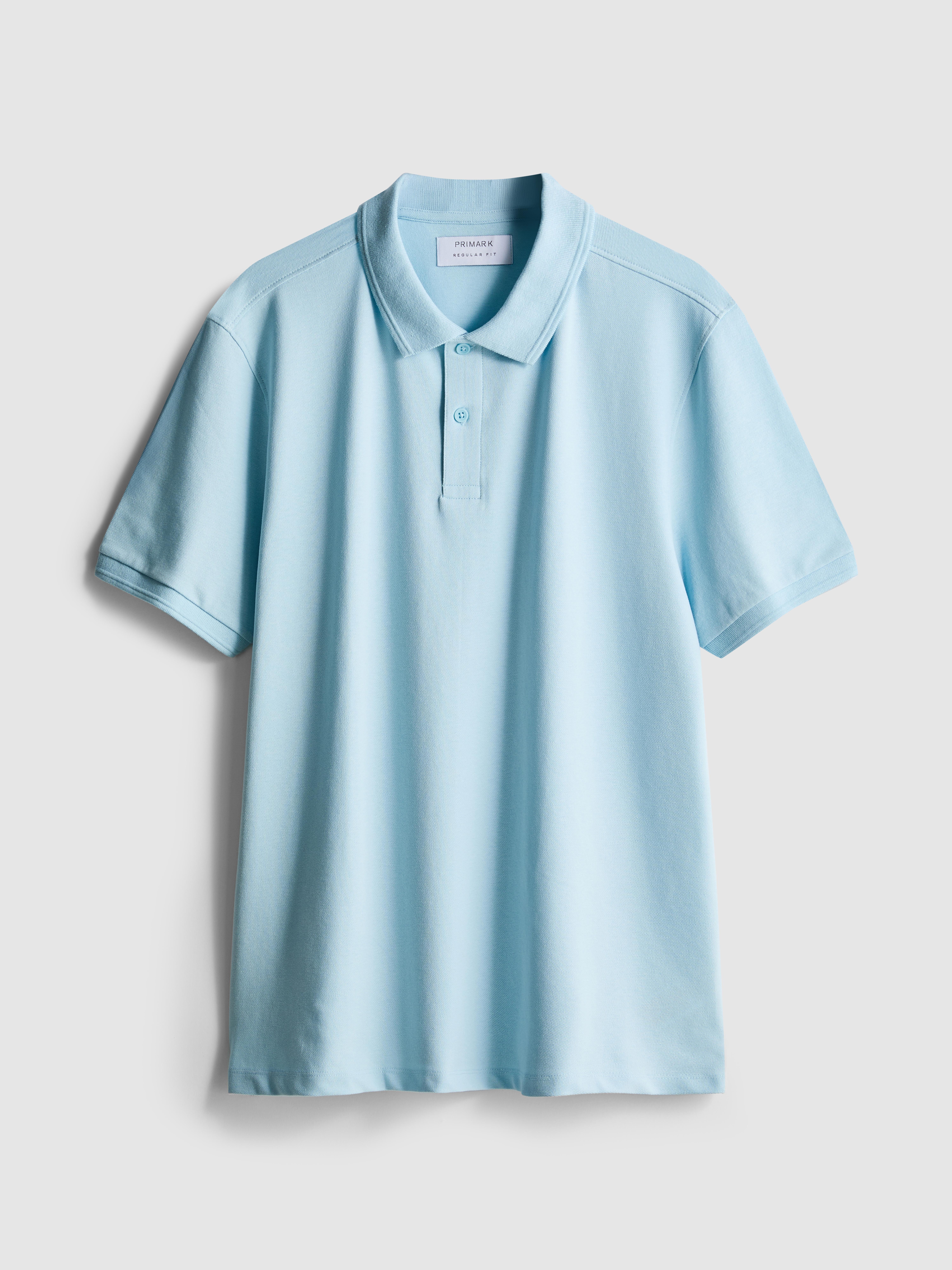 Short-Sleeve Polo Shirt - Light Blue