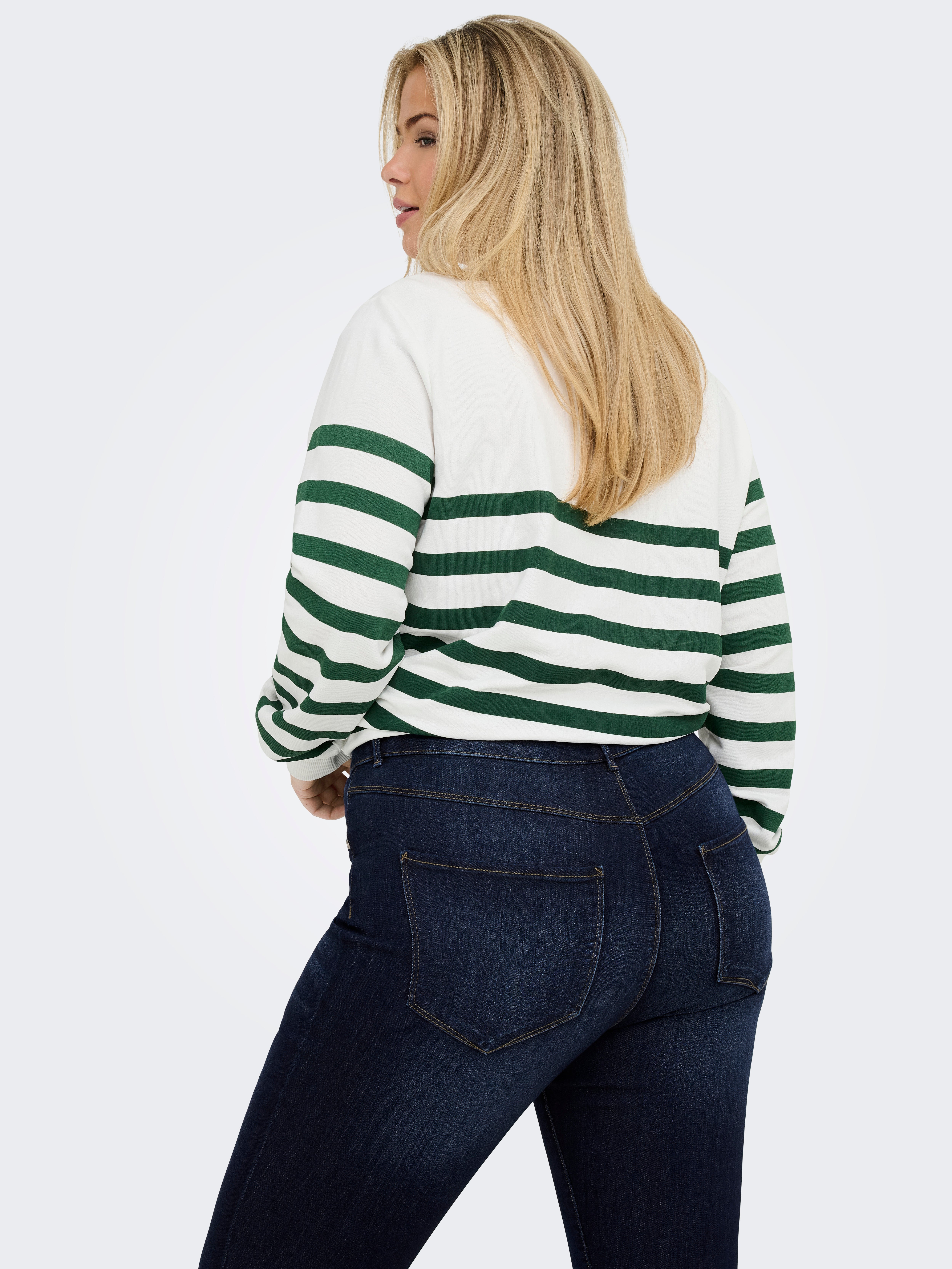 CARTHUNDER Skinny Fit Jeans Dark Blue Denim