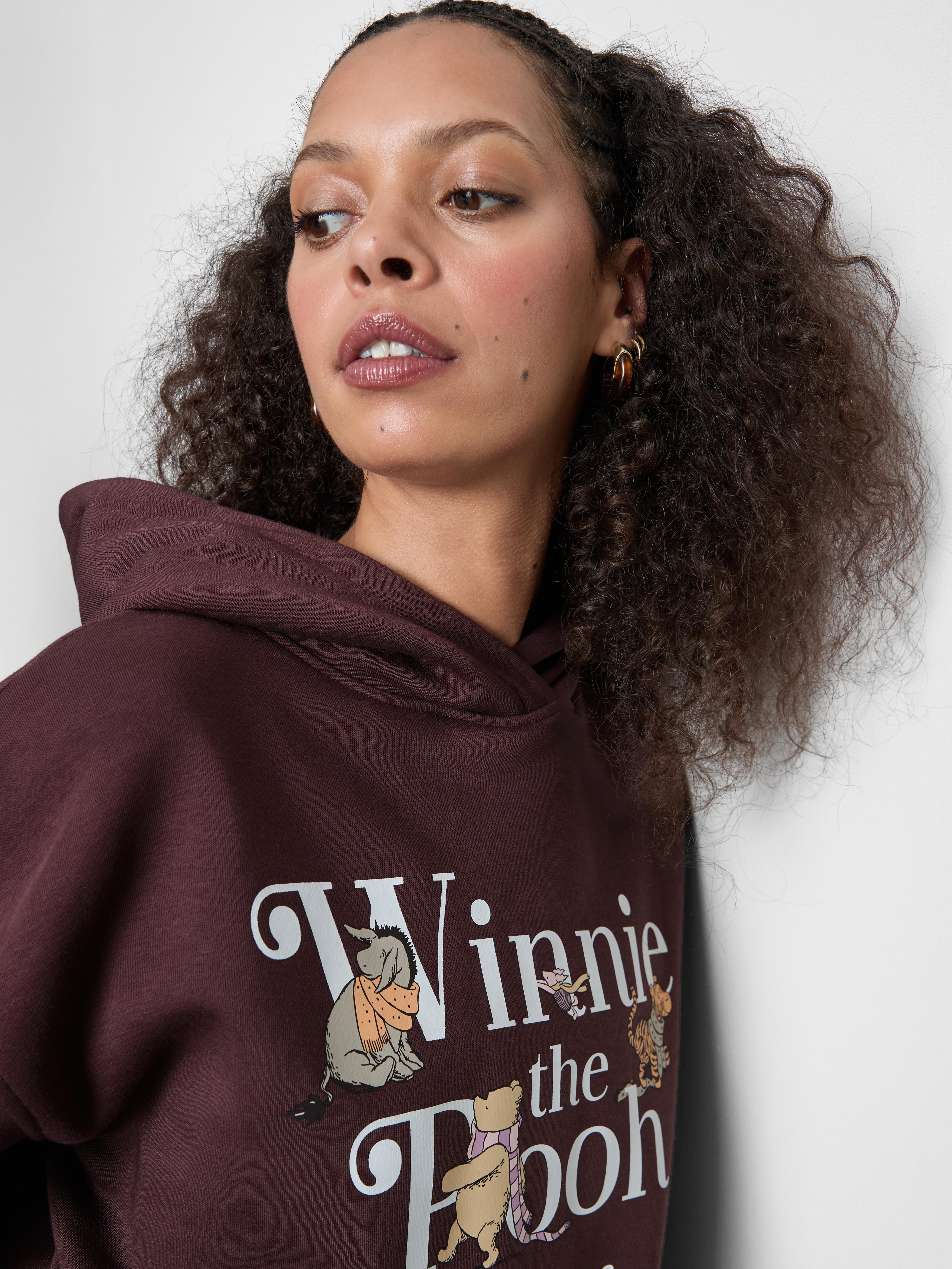 Disney's Winnie the Pooh Cotton-Blend Graphic Hoodie - Purple