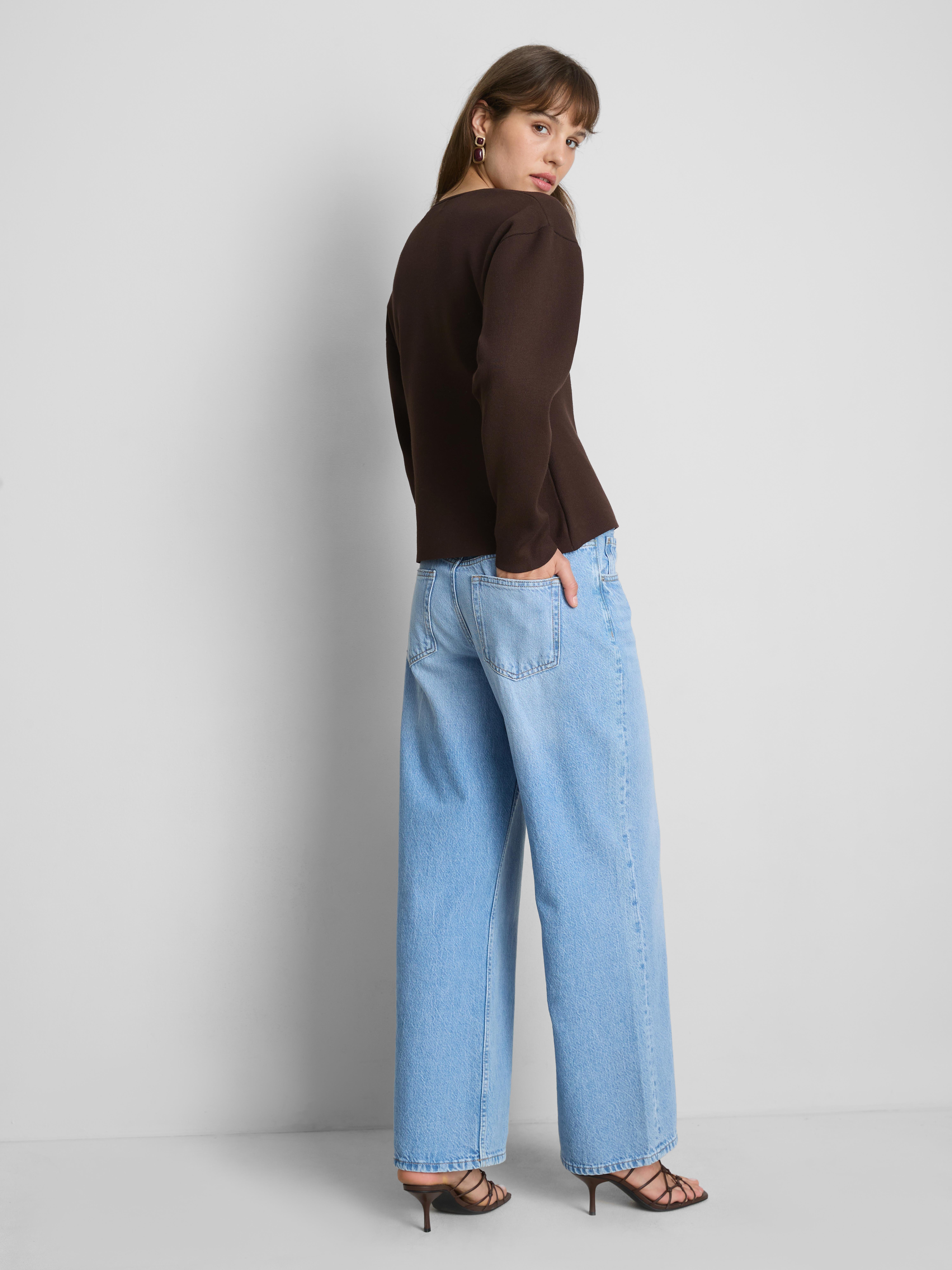 Statement Button Knitted Cardigan - Chocolate