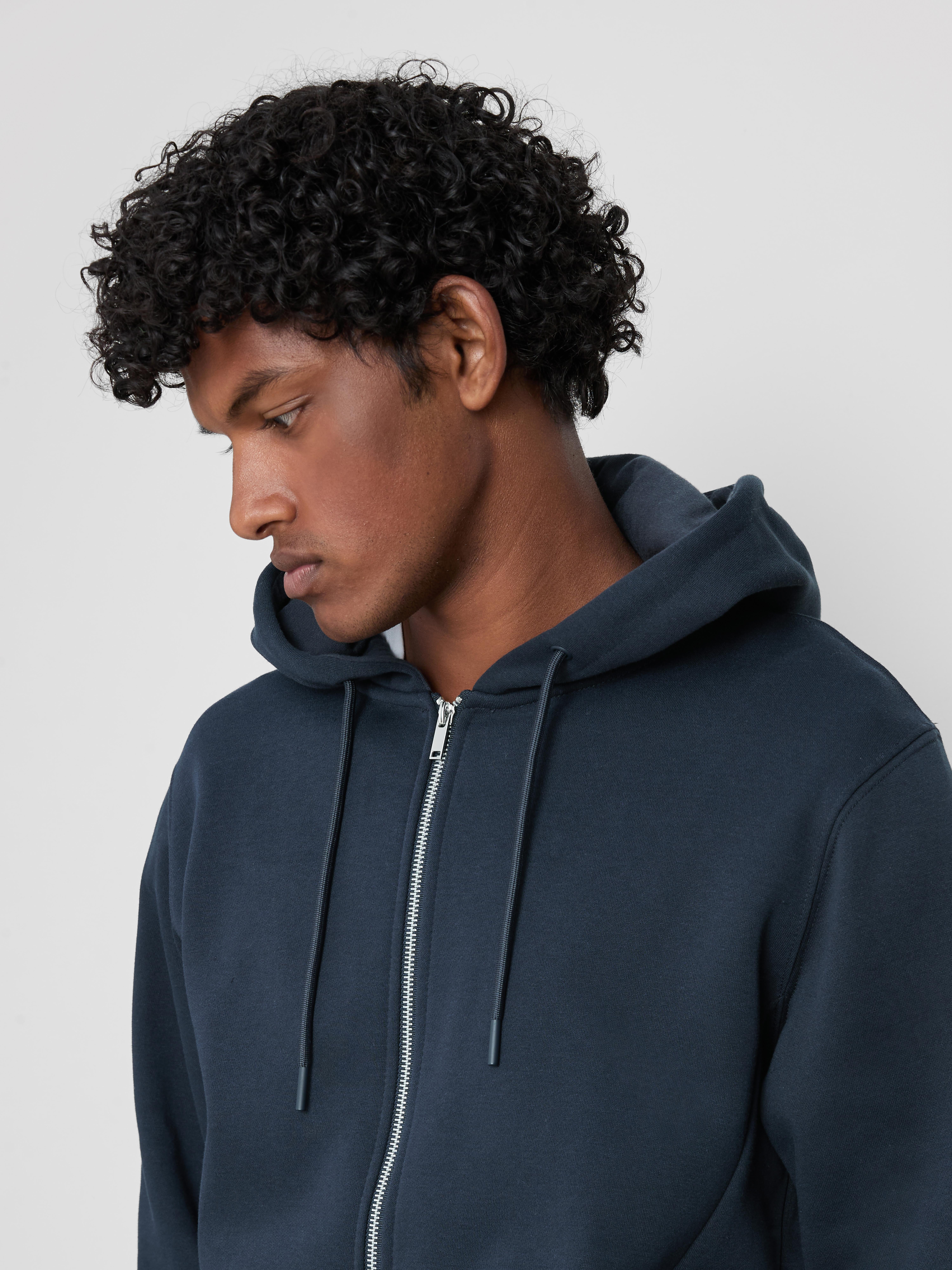 Zip Hoodie - Navy