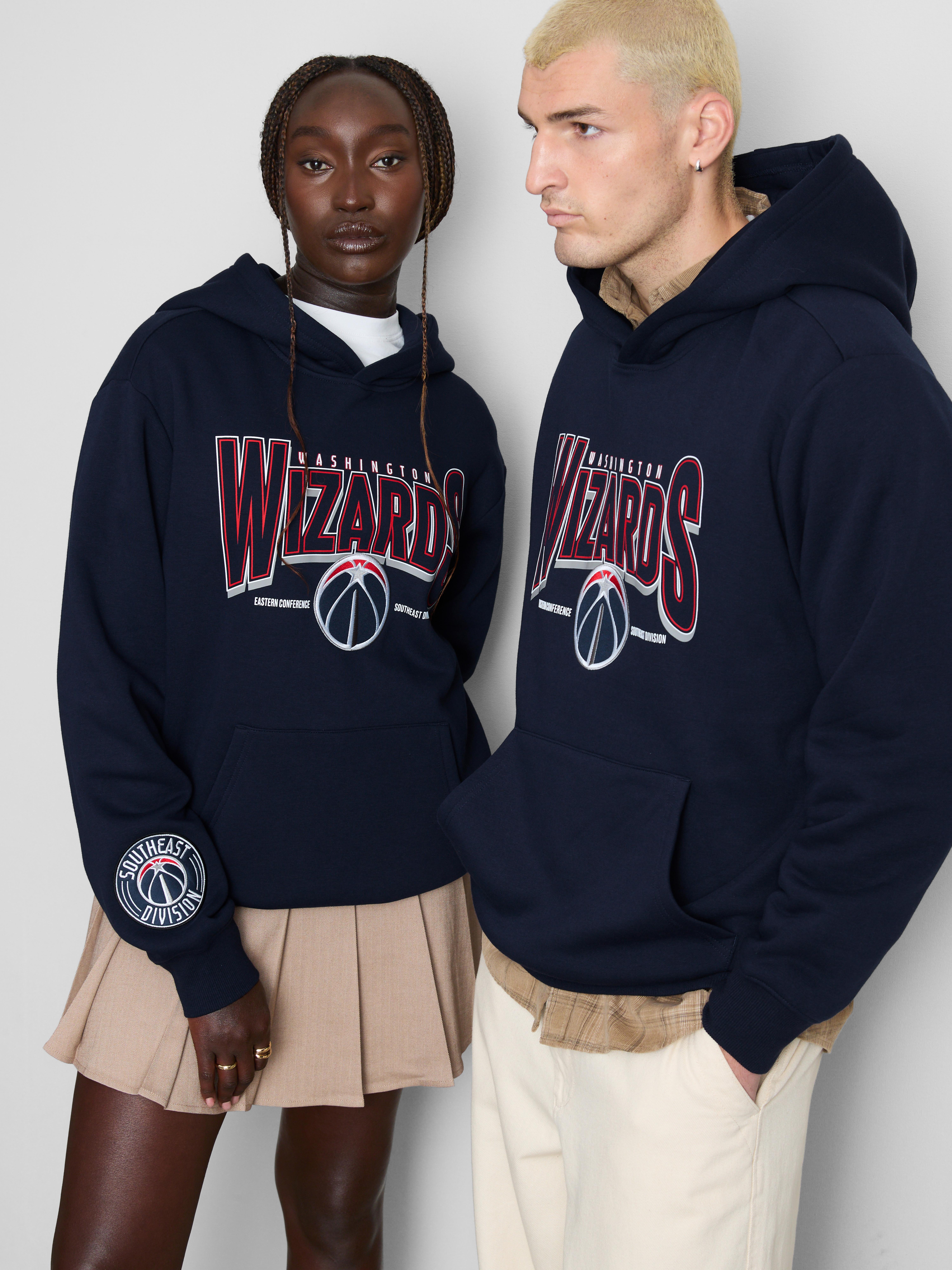 NBA Washington Wizards Cotton-Rich Hoodie - Navy