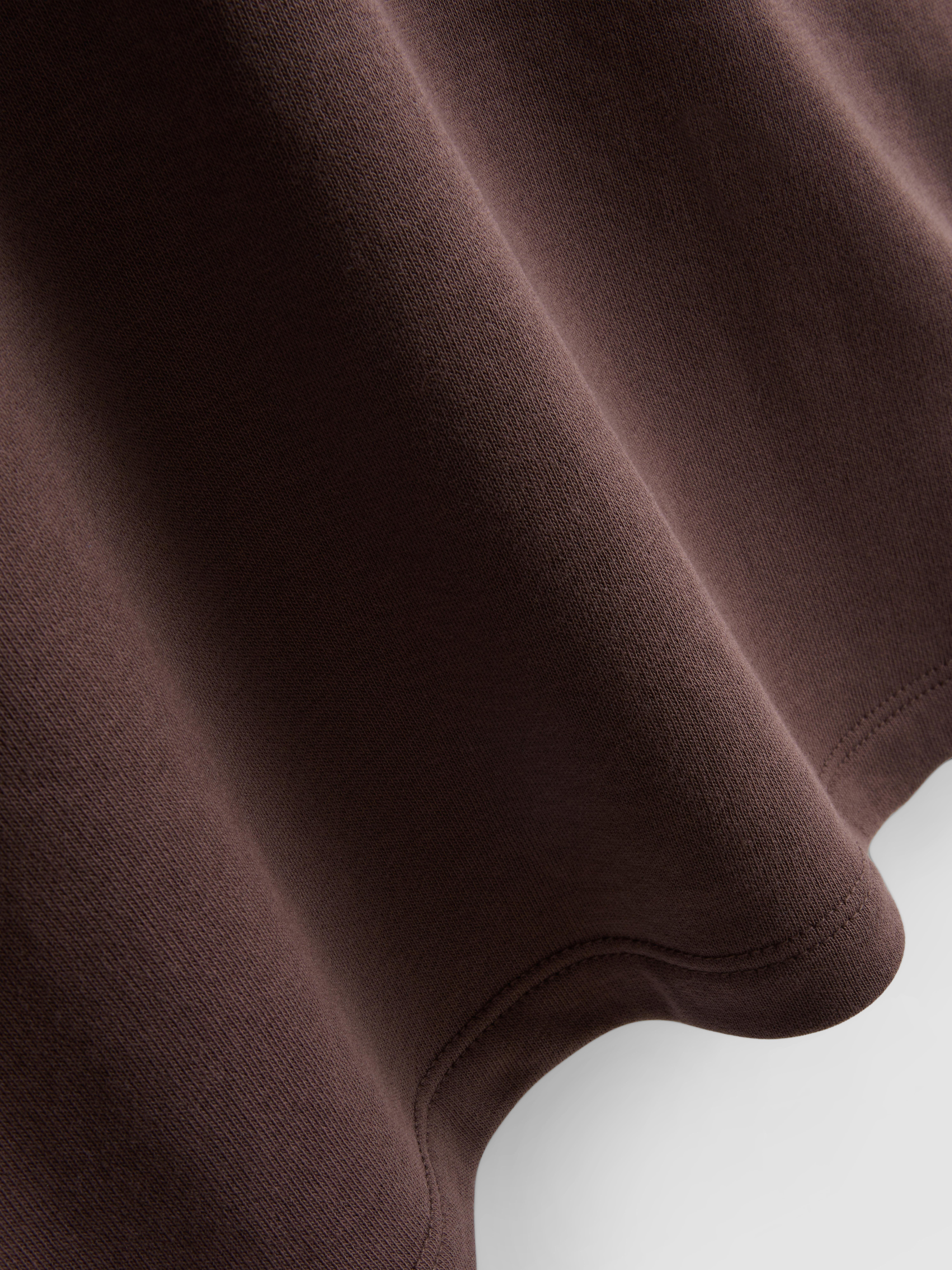 Dropped-Shoulder Airport Tee - Chocolate