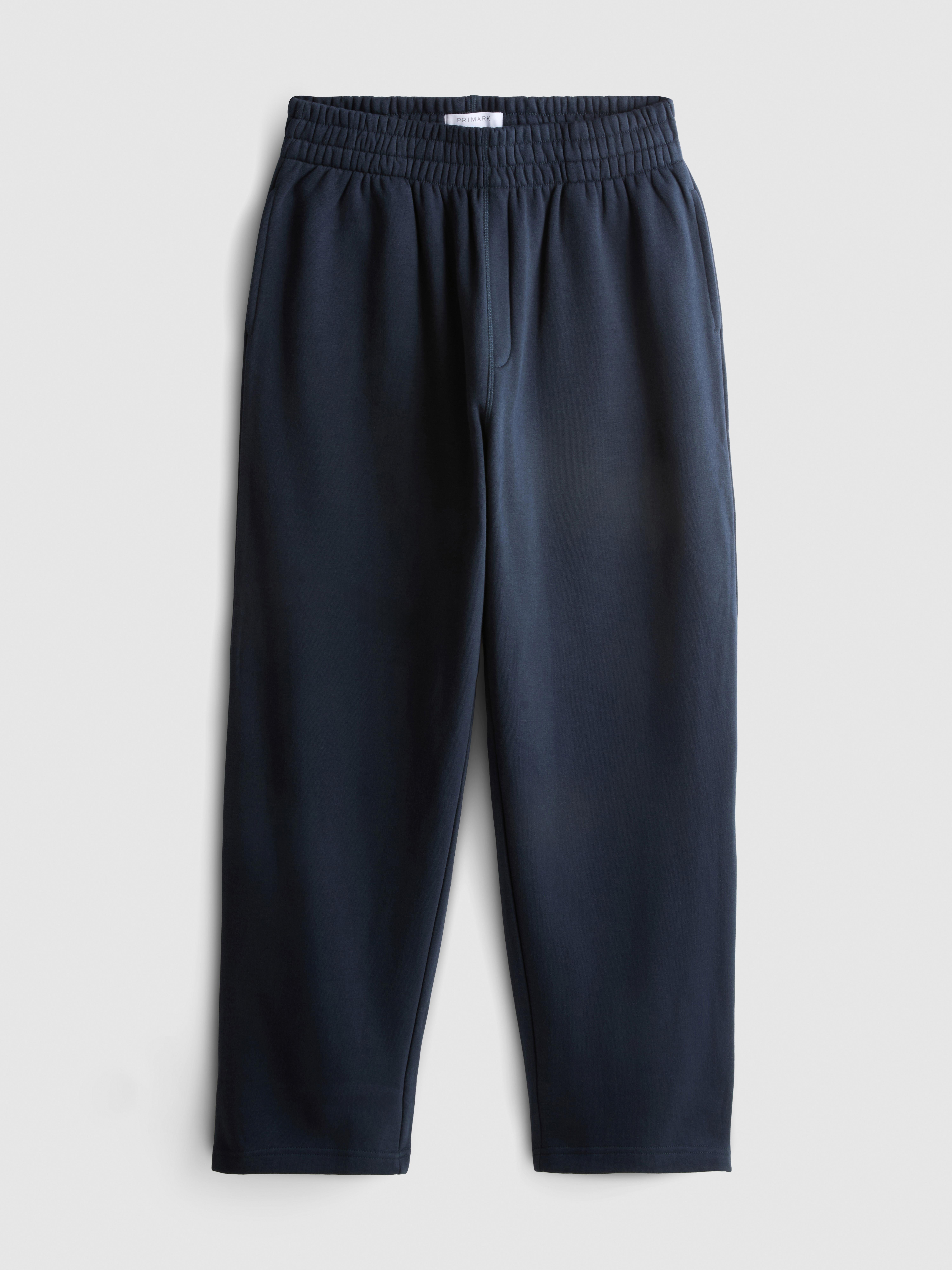 Cotton Rich Straight Leg Sweatpants - Navy